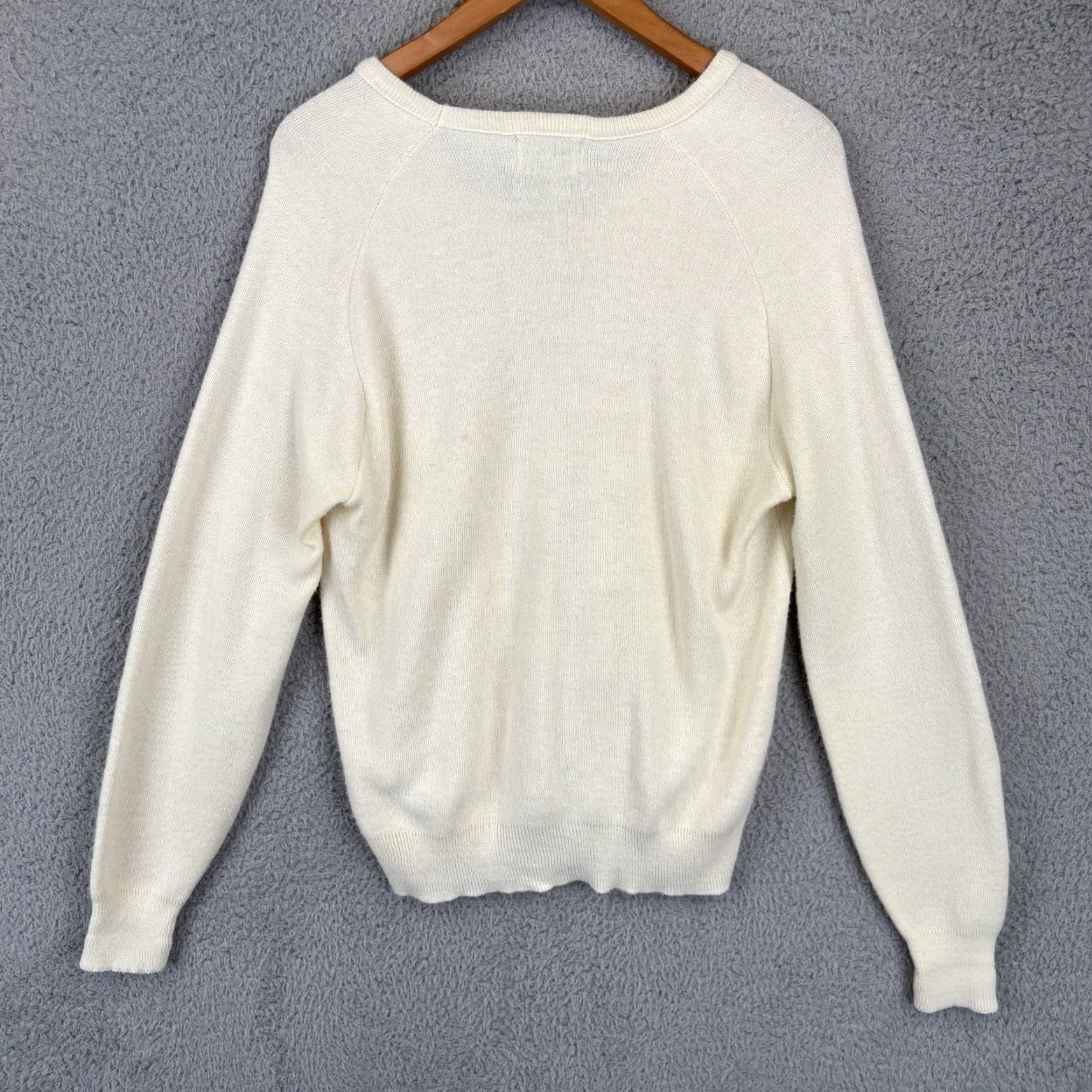 Vintage VINTAGE Pinnacle Embroidered Ivory Golf Sweater Mens Medium Pullover 80s United States Size US M / EU 48-50 / 2 - 6 Thumbnail