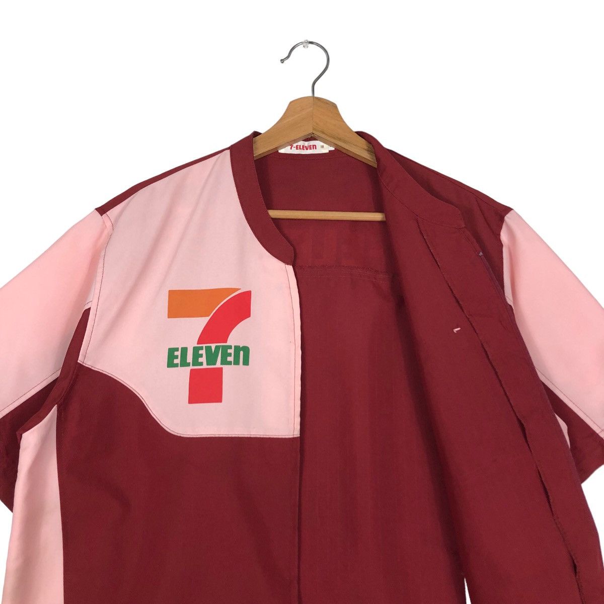 Japanese Brand 🔥Vintage Work Jacket 7-Eleven Big Logo Spell Out Size US L / EU 52-54 / 3 - 12 Thumbnail