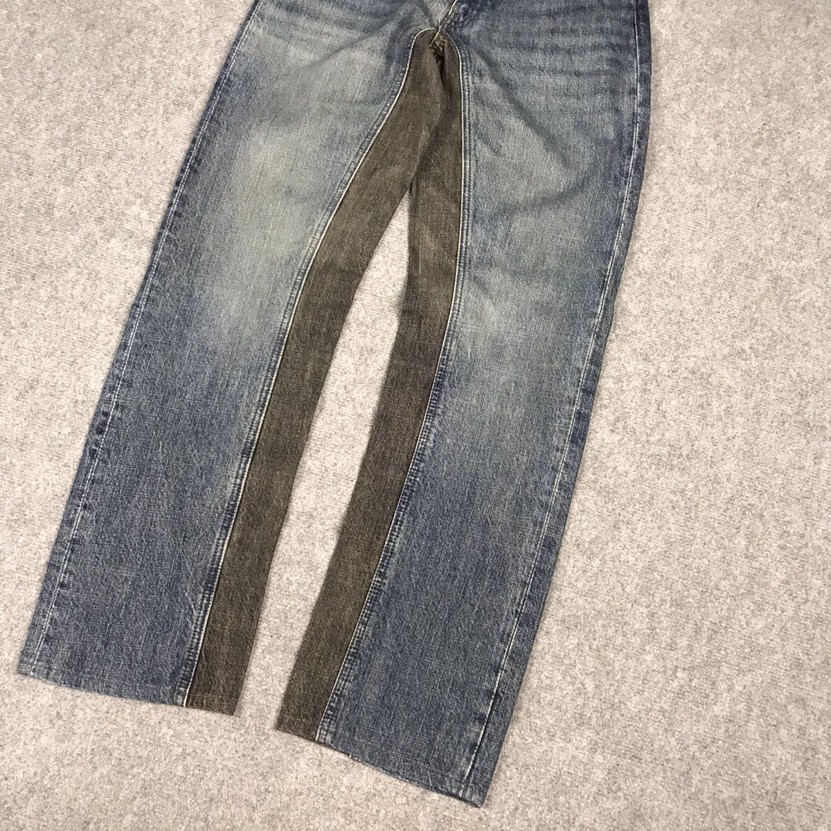 Japanese Brand × PPFM × Vintage PPFM DENIM DESIGN BLUE BLACK JEANS PANTS Size US 28 / EU 44 - 4 Thumbnail