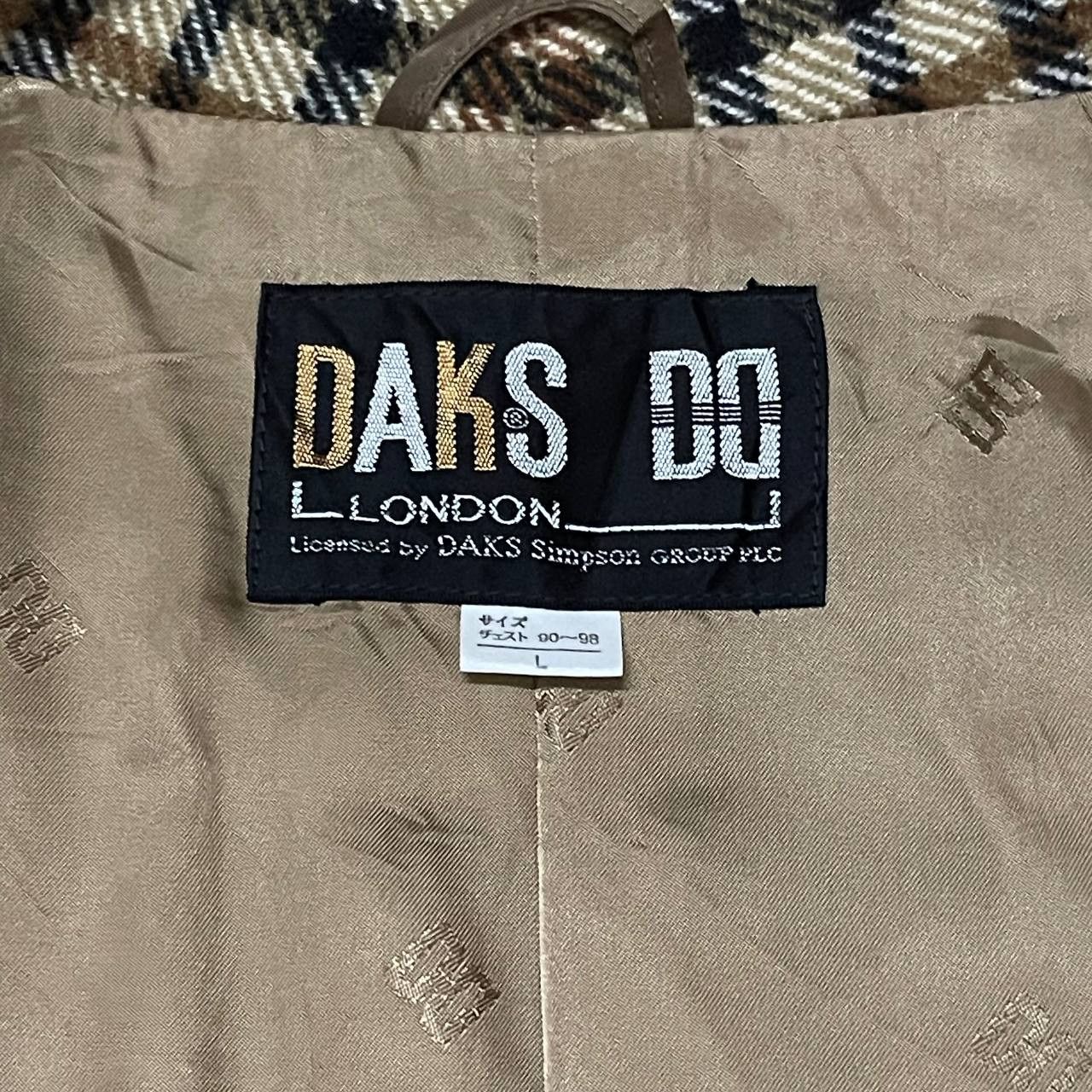 DAKS Vintage Daks London Checkered Wool Bathrobe Size US L / EU 52-54 / 3 - 8 Thumbnail
