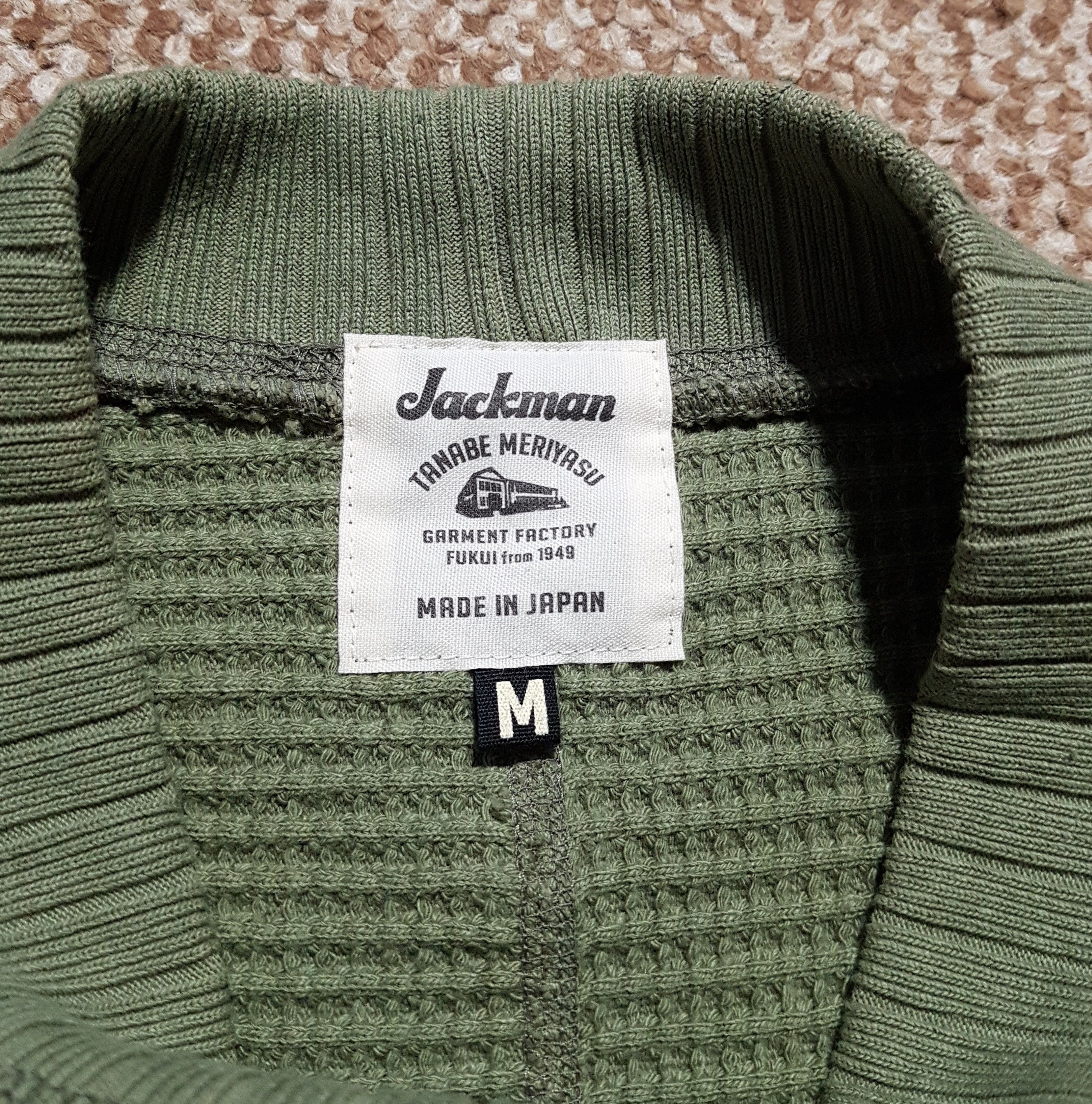 Jackman Jackman Midneck Waffle Sweatshirt Pullover made in Japan M Size US M / EU 48-50 / 2 - 6 Thumbnail