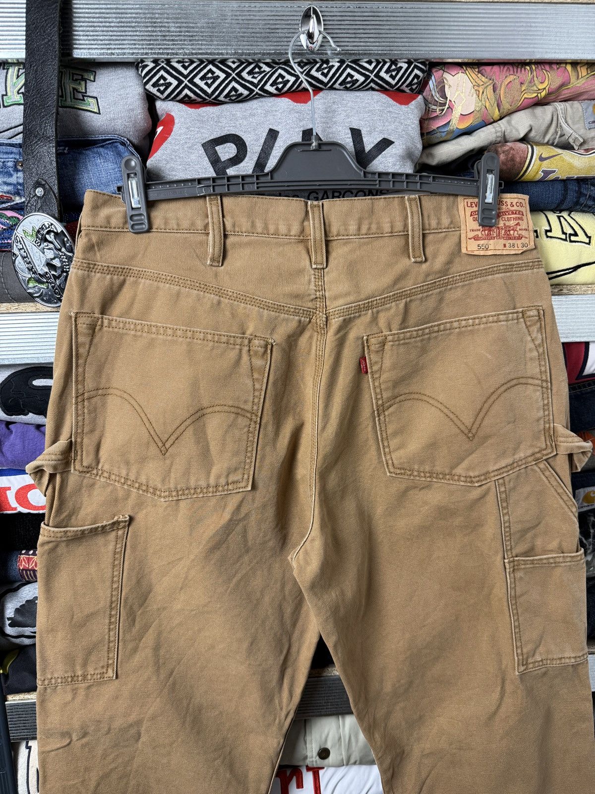 Levi's Vintage Levis Cargo Pants Brown 90s Carpenter Size US 38 / EU 54 - 8 Thumbnail