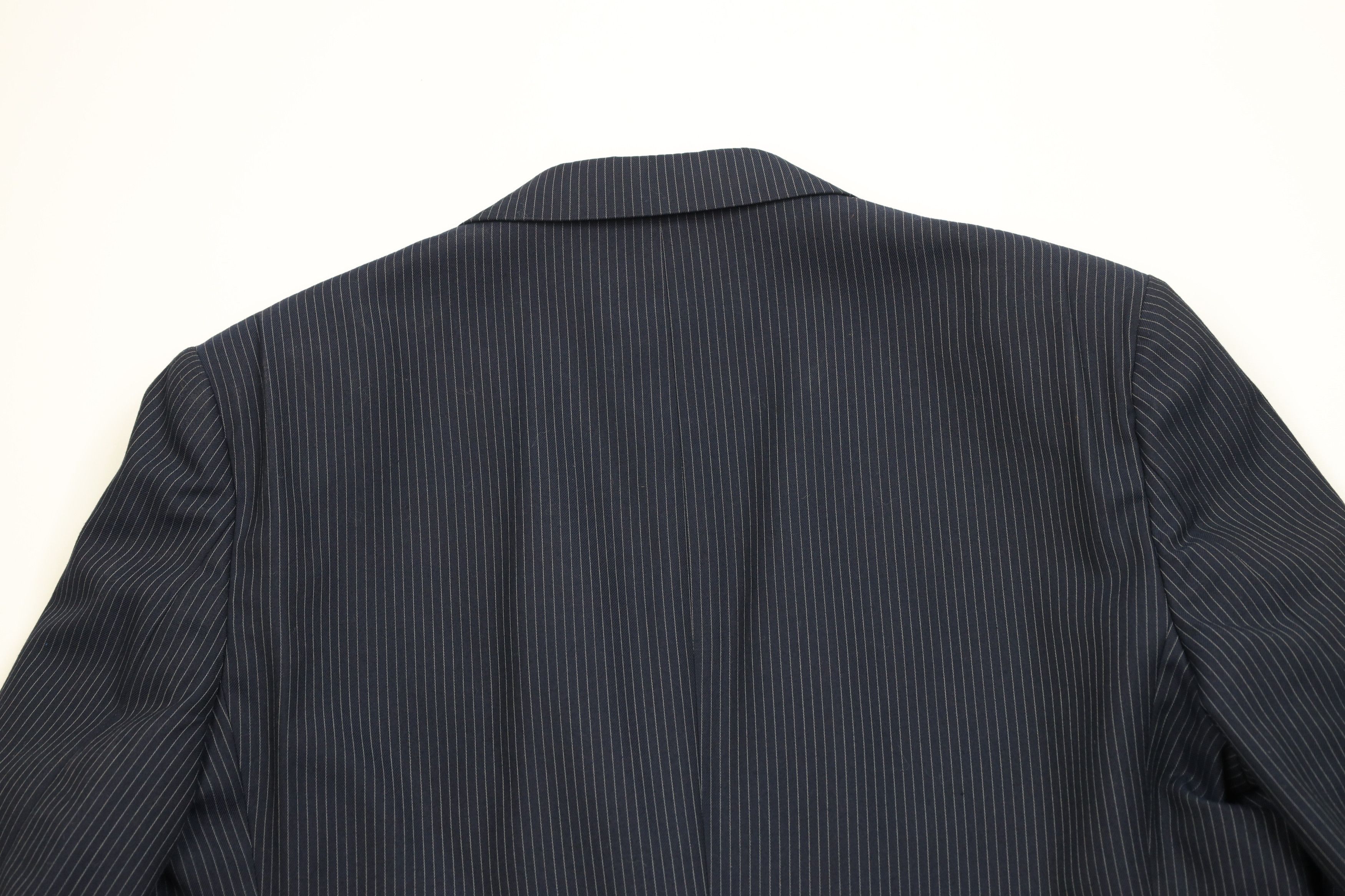 Vintage Vintage 70s Streetwear 3 Piece Pinstriped Suit Wedding Size 46L - 13 Thumbnail