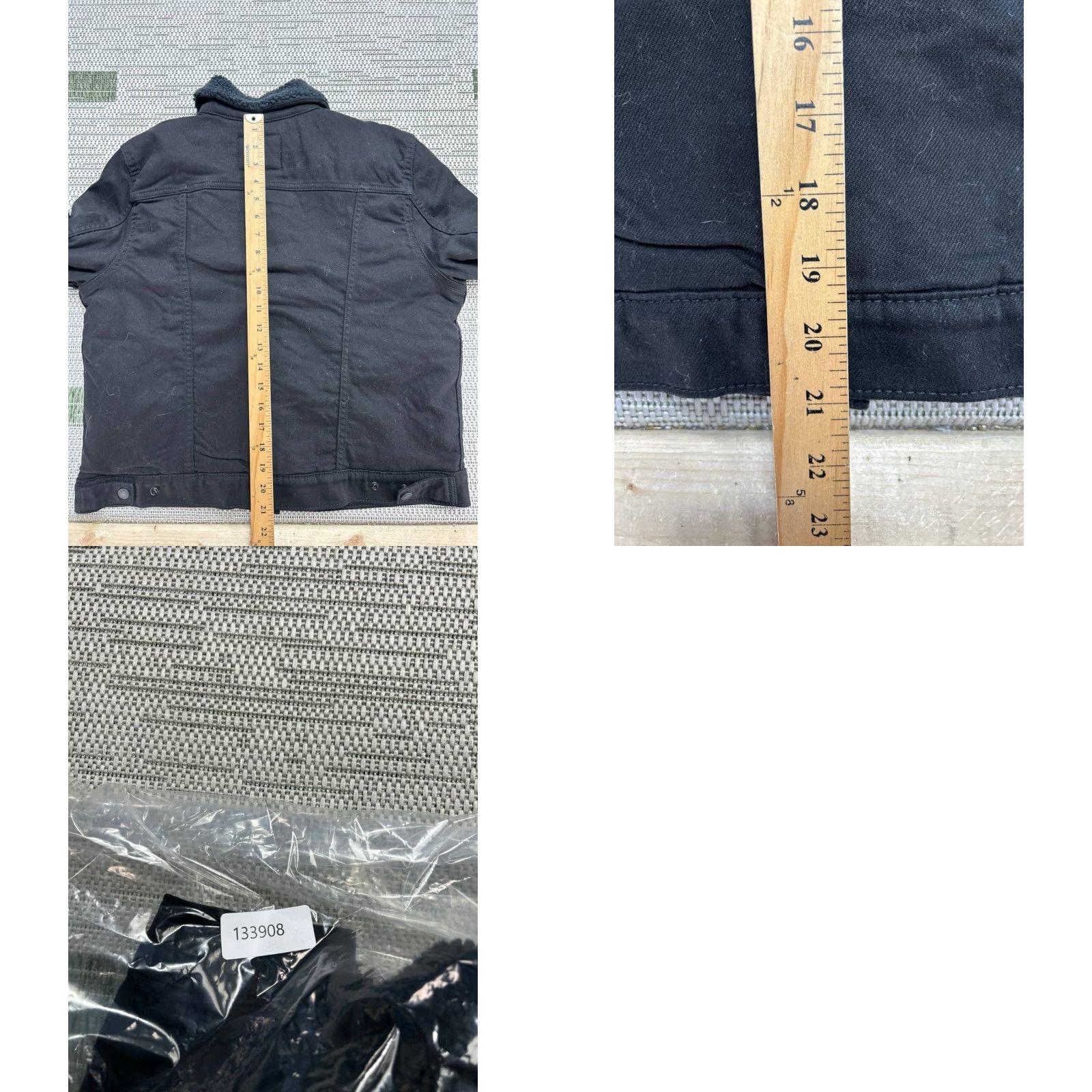 Levi's Levi's Jacket Womens Large Black Cotton Denim Bomber Jacket Size L / US 10 / IT 46 - 8 Thumbnail
