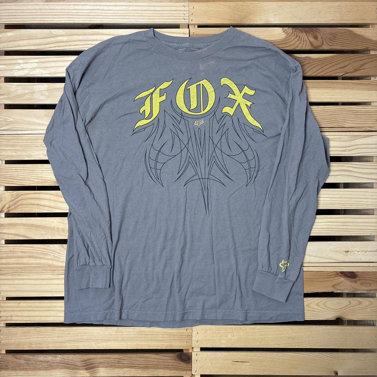 Fox Racing Fox Racing Gray Y2K Motocross Tee Size Large Size US L / EU 52-54 / 3 - 1 Thumbnail