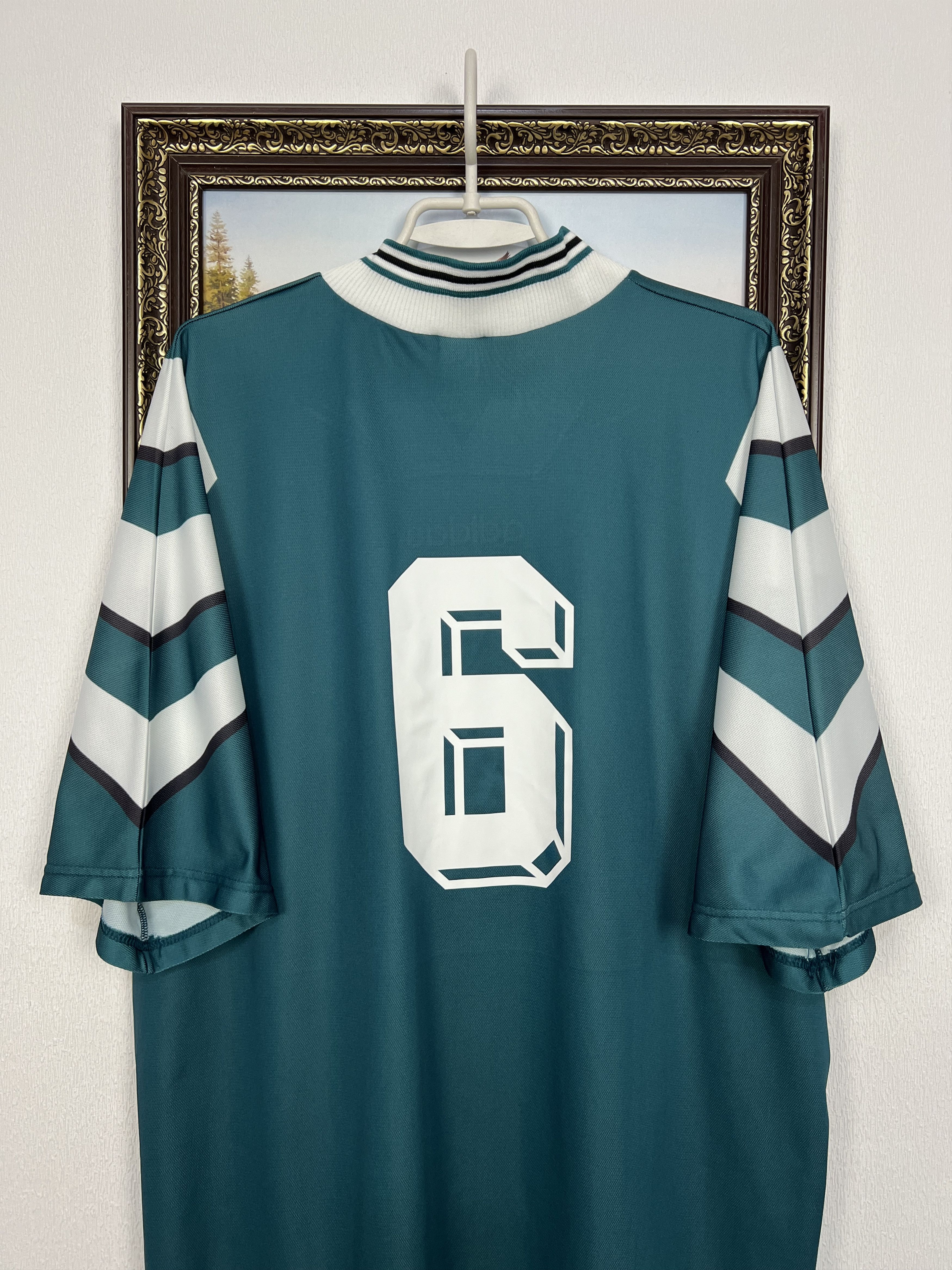 Adidas Slovenia football shirt 1996 Player Issue #6 Soccer Jersey Size US XXL / EU 58 / 5 - 9 Thumbnail