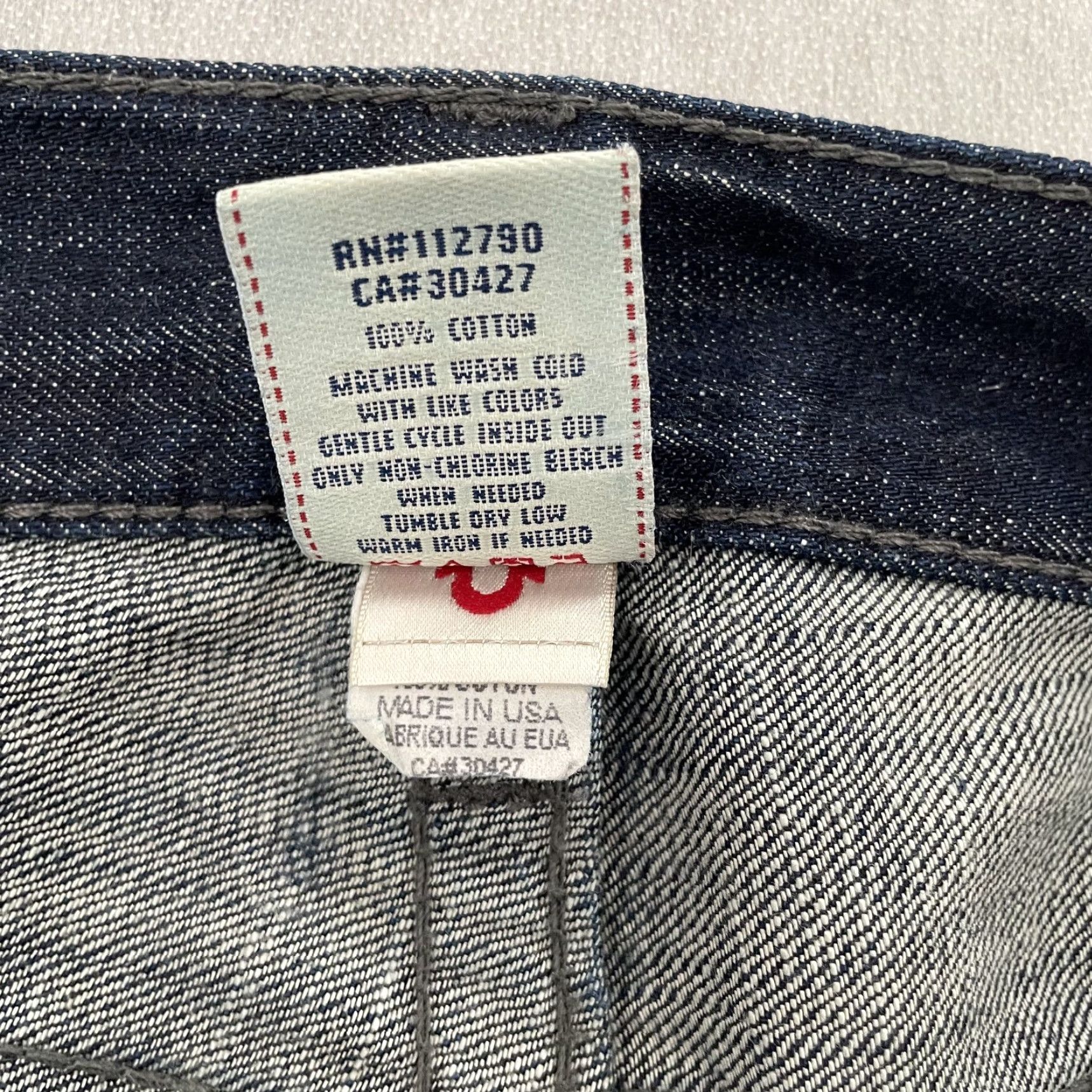True Religion VINTAGE True Religion Denim Shorts Adult 38 Blue Solid Casual Made In USA Mens Size US 38 / EU 54 - 7 Thumbnail