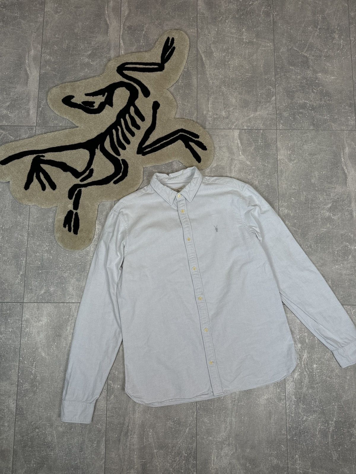 Allsaints Mens Vintage AllSaints COUNTY LS SHIRT button up Japanese Size US L / EU 52-54 / 3 - 1 Thumbnail