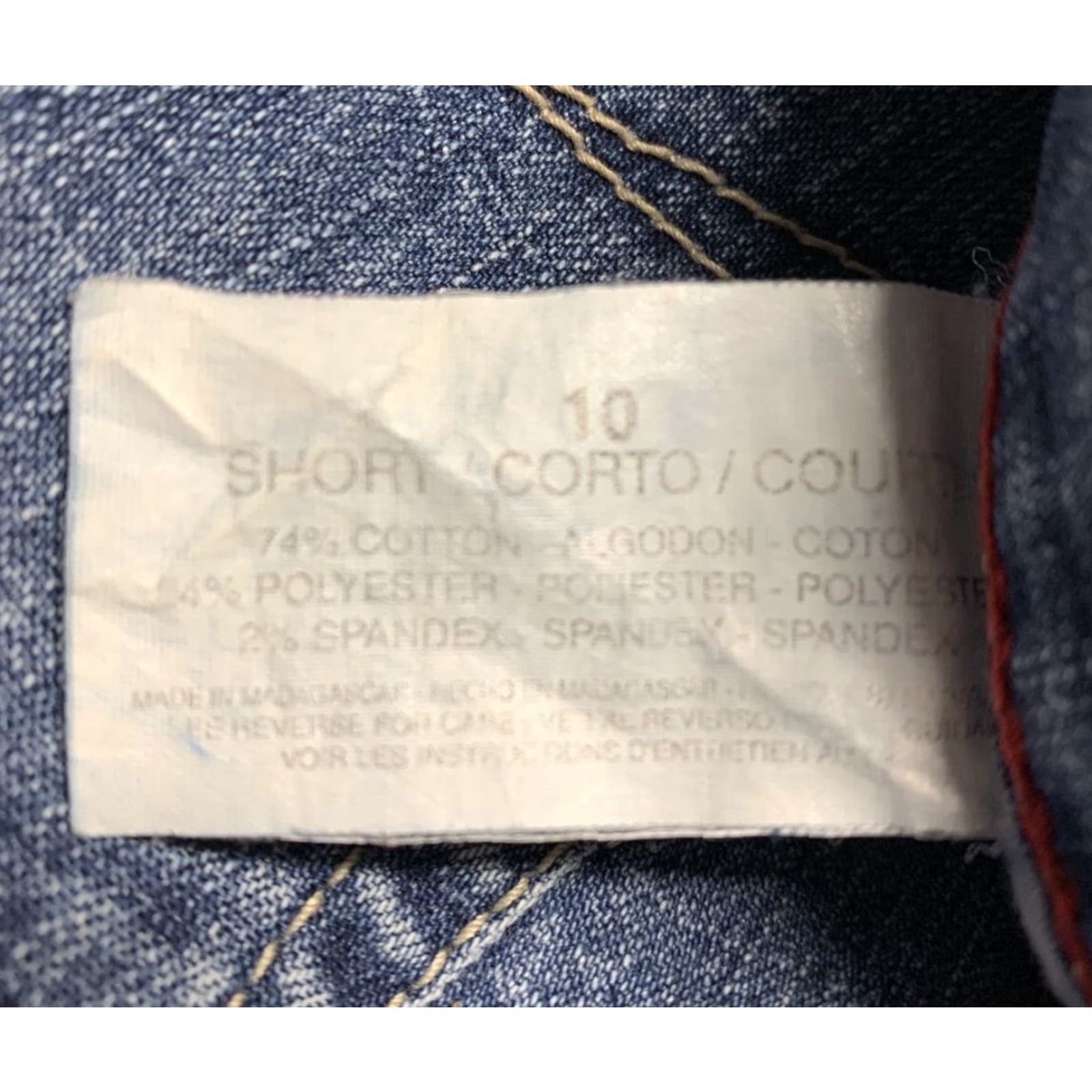 Gloria Vanderbilt Gloria Vanderbilt Womens Jeans Size 10 Short Corto Court Stretch 32 x 30 Blue Denim Straight Pants Womens Size 32" / US 10 / IT 46 - 4 Thumbnail