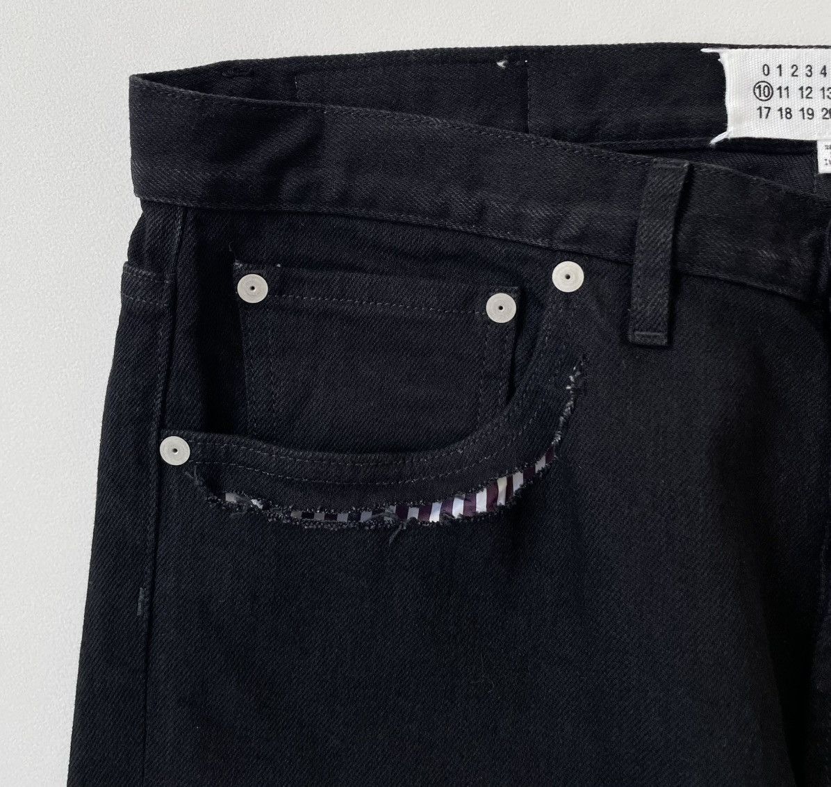 Maison Margiela A/W 19 ‘Cut Out Pockets’ Denim Jeans Size US 34 / EU 50 - 2 Thumbnail