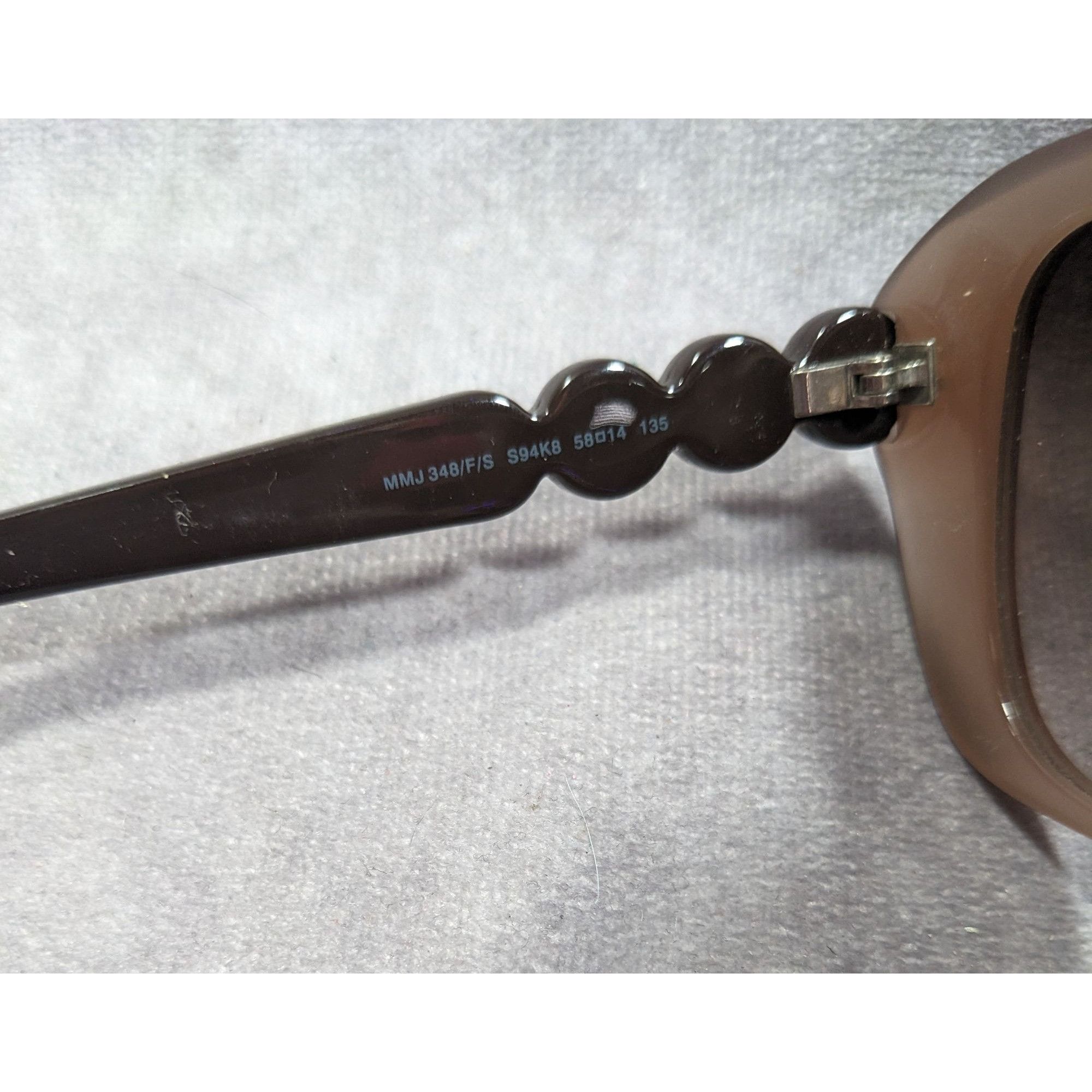 Marc by Marc Jacobs Marc By Marc Jacobs Brown And Tan Retro Sunglasses MMJ348 Size ONE SIZE - 8 Thumbnail
