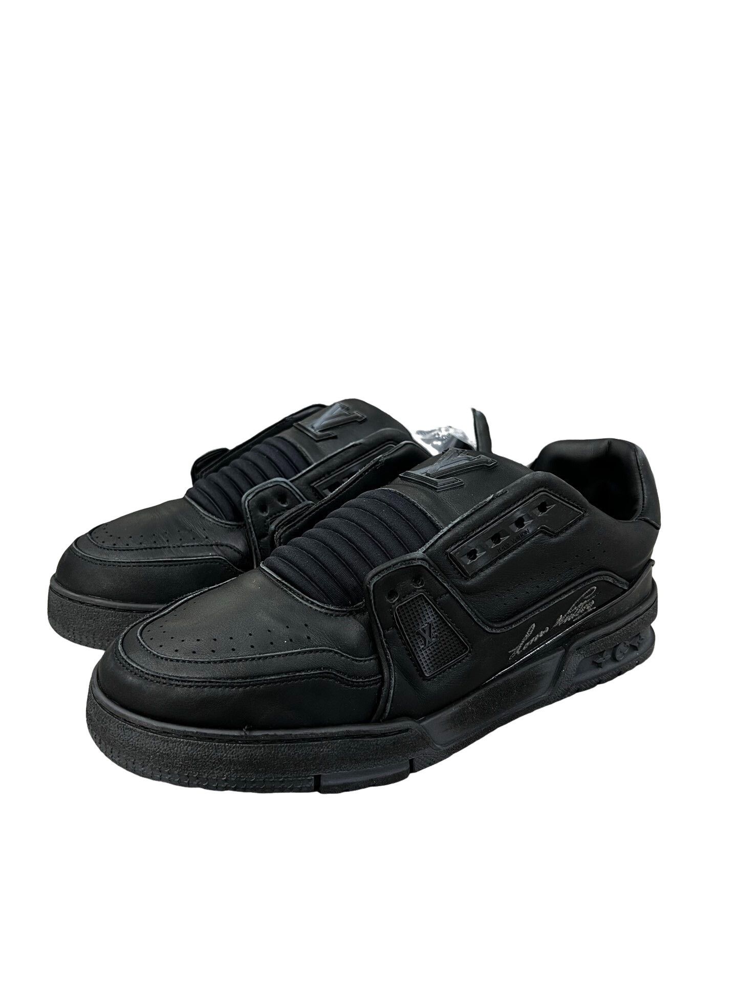 Louis Vuitton Louis Vuitton Trainer Low-Top Sneakers Black US 7.5 Size US 7.5 / EU 40-41 - 1 Thumbnail