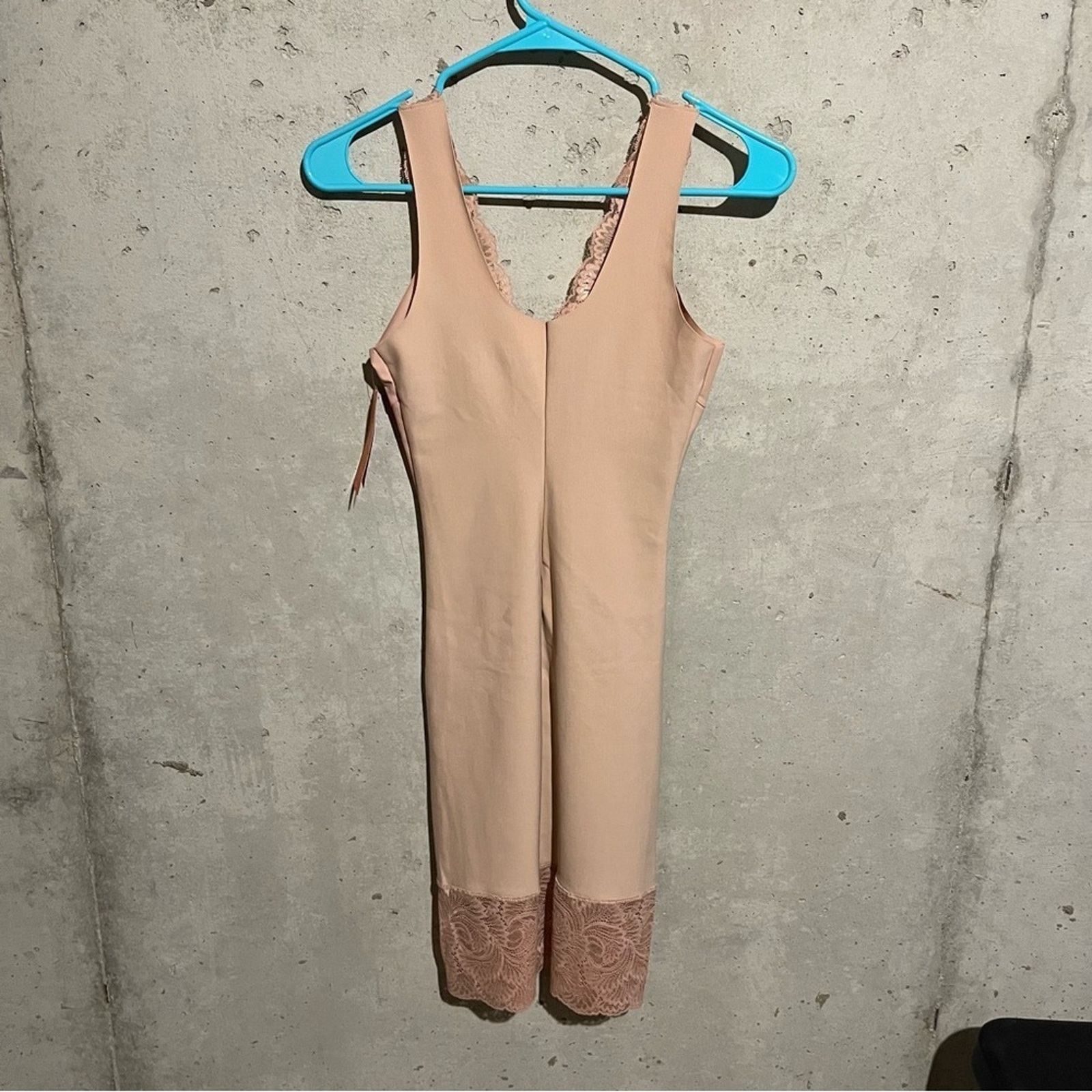 Commando Commando Womens Sleeveless V Neck Slip Dress Rose Beige Sz M Size ONE SIZE - 7 Thumbnail