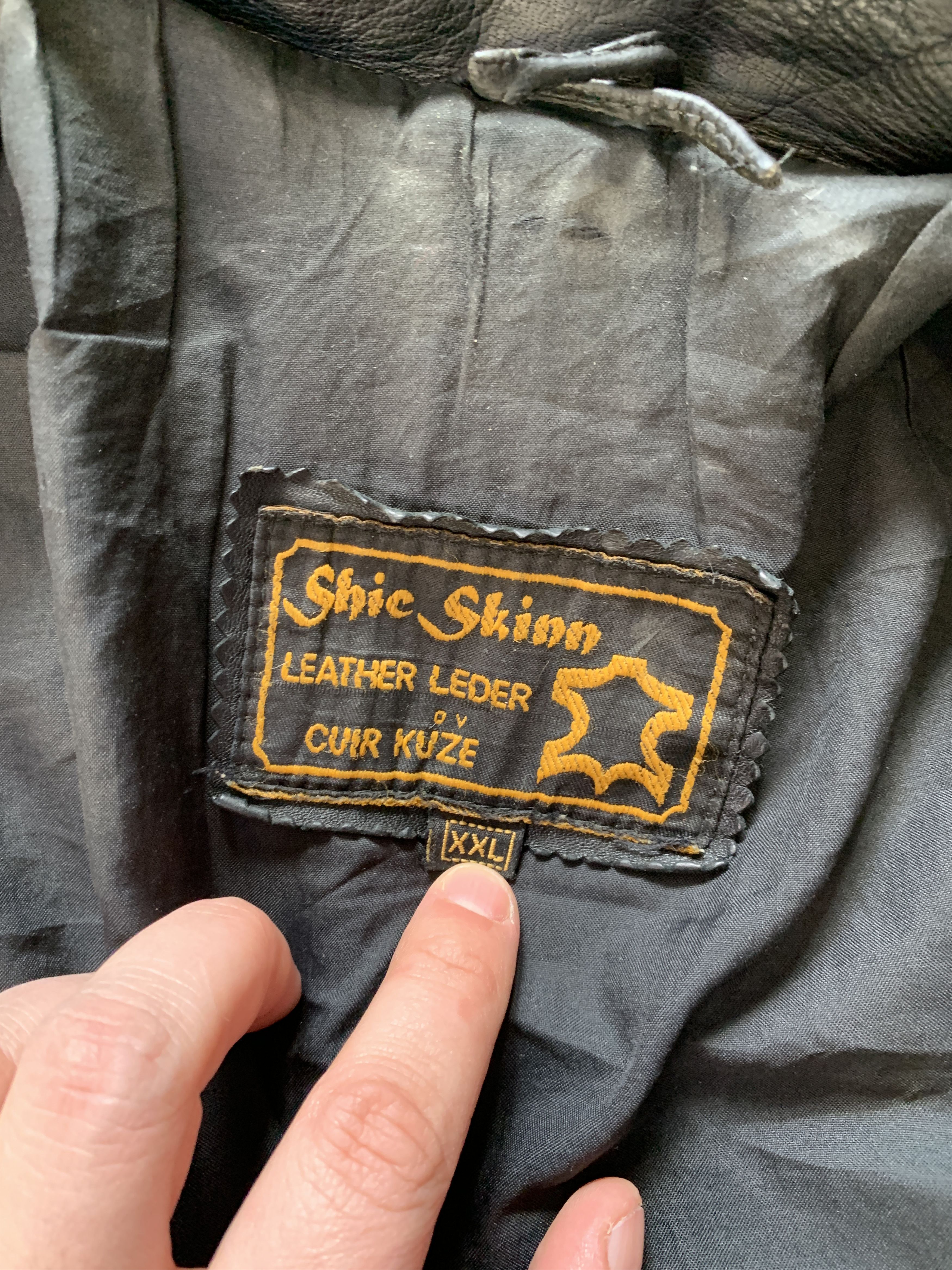 Vintage Vintage SHIC SKINN Moto Biker Leather Jacket Size US XXL / EU 58 / 5 - 13 Thumbnail