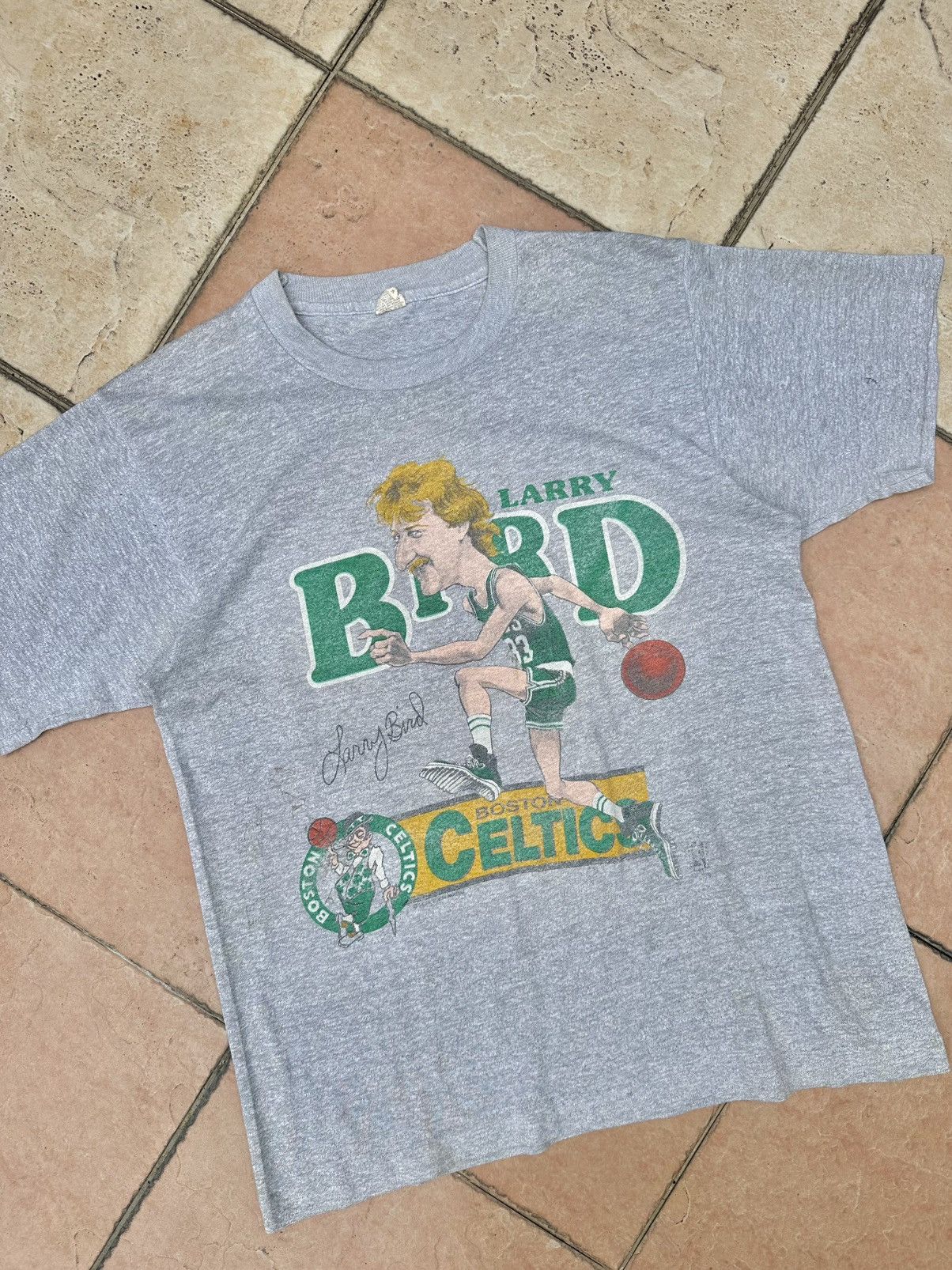 NBA × Salem Sportswear × Vintage Vintage Larry Bird Boston Celtics Size US S / EU 44-46 / 1 - 2 Thumbnail