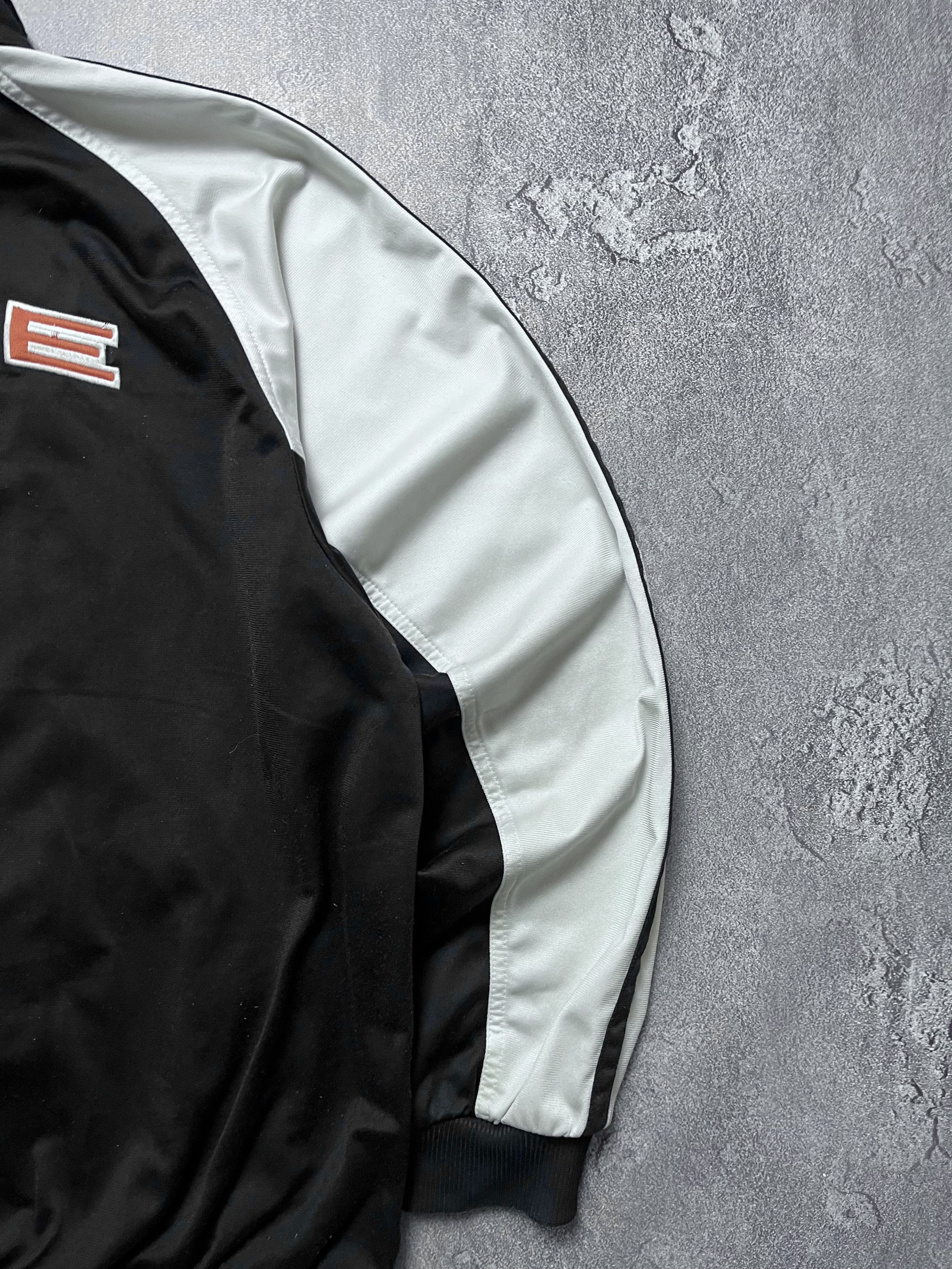 Nike 90x Vintage Nike Track Jacket Zip Hoodie Big Swoosh Logo L Size US L / EU 52-54 / 3 - 5 Thumbnail