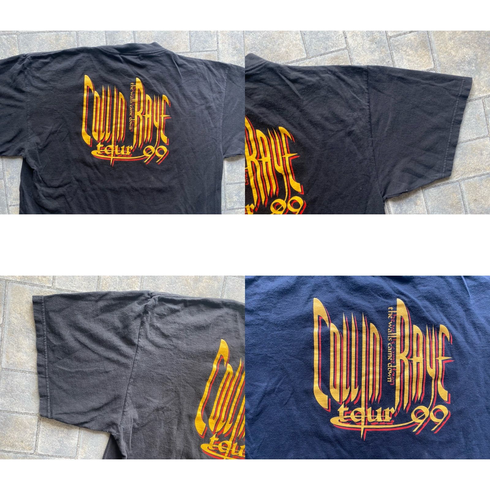 Tultex VINTAGE 1999 Collin Raye The Walls Came Down Tour Tultex Shirt Black XL Mens T-Shirt 90s Music Size US XL / EU 56 / 4 - 9 Thumbnail