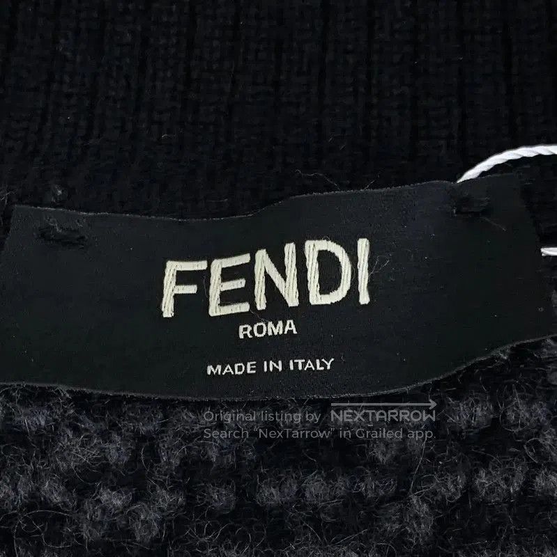 Fendi Fendi Black Cashmere Cardigan for Men . Size US L / EU 52-54 / 3 - 5 Thumbnail
