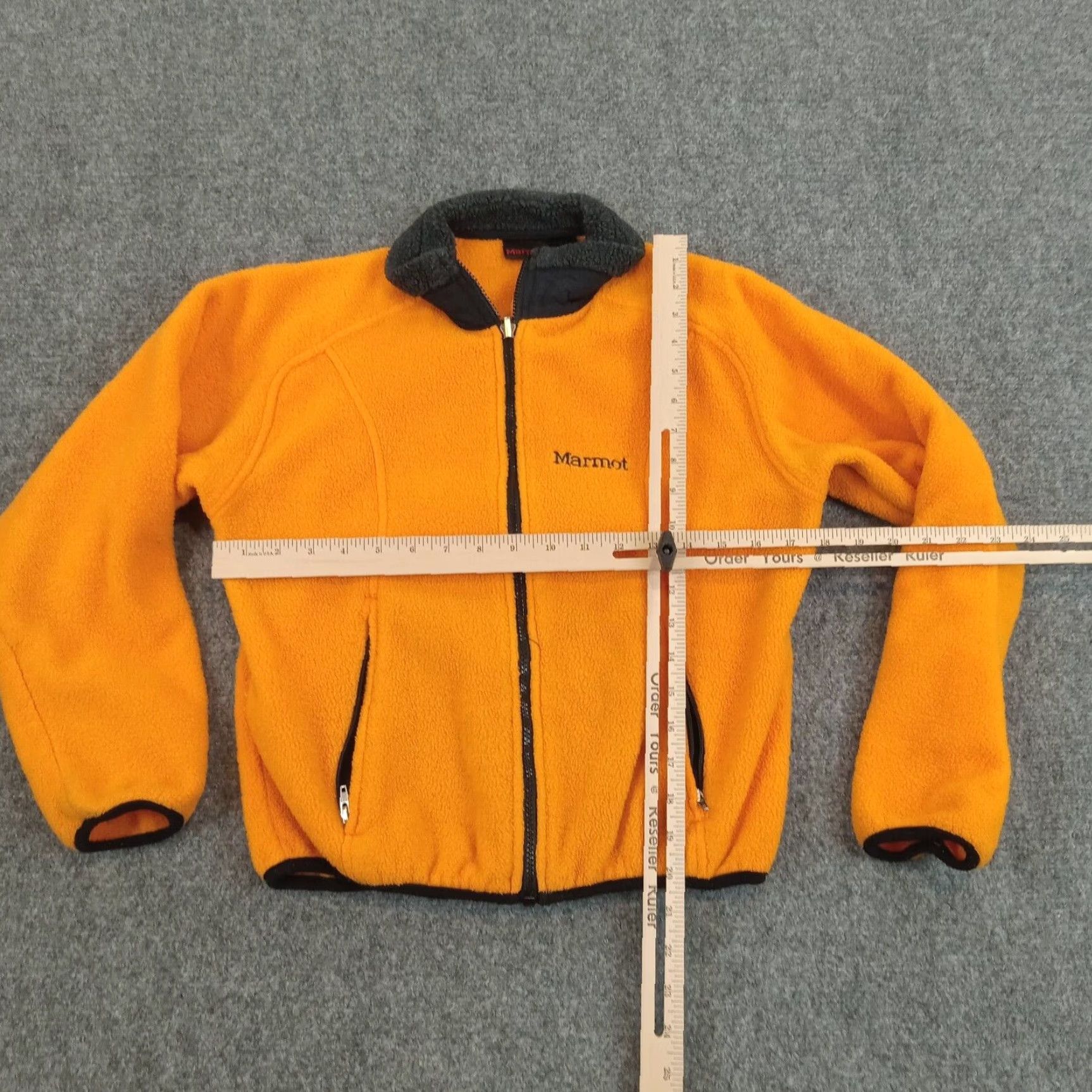 Marmot Marmot Fleece Jacket Womens Small Orange Full Zip Hiking Outdoor Sweater Size S / US 4 / IT 40 - 2 Thumbnail