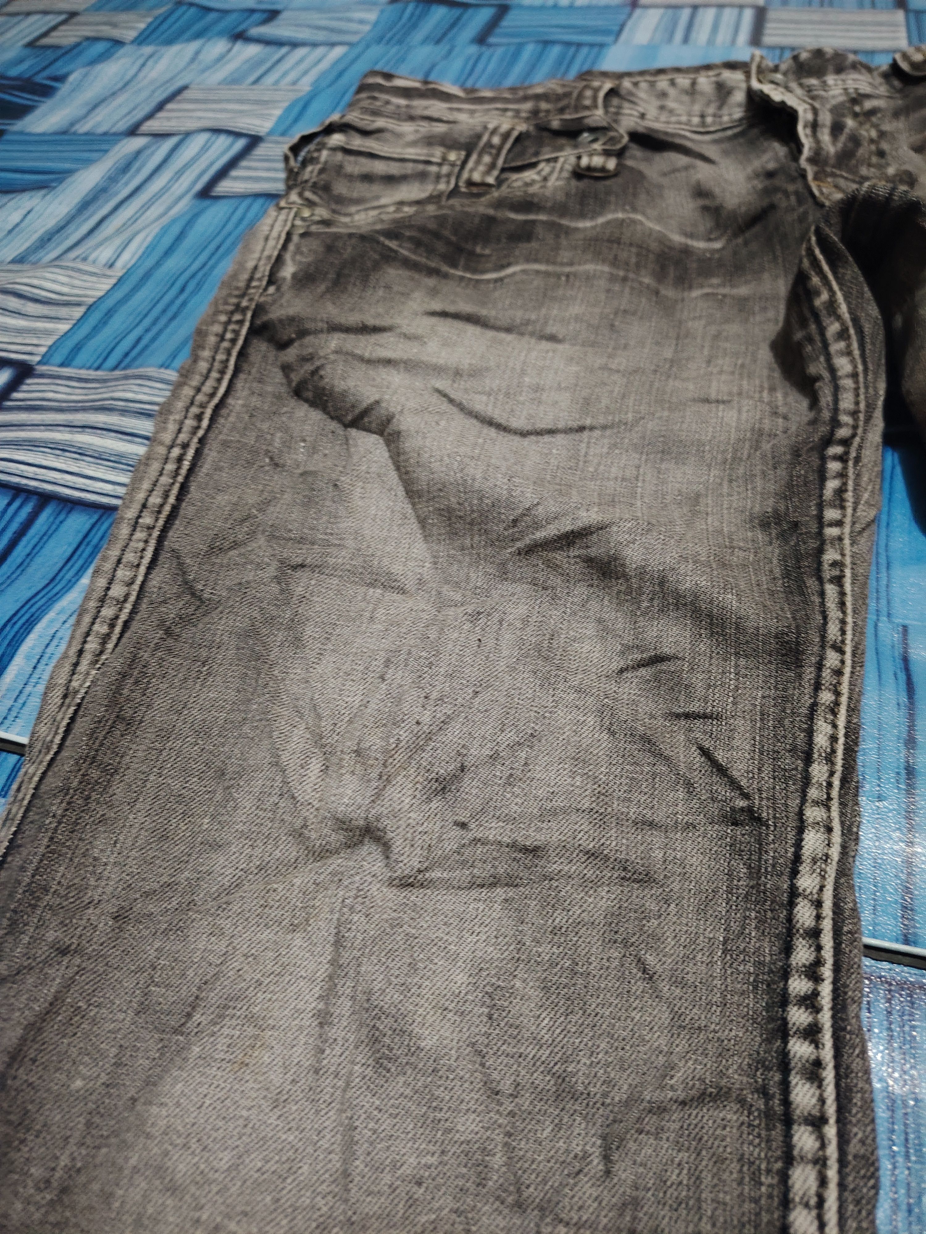 If Six Was Nine Nicole Club Double Waist NCFM Distressed jeans Flared Jeans Size US 33 - 10 Thumbnail