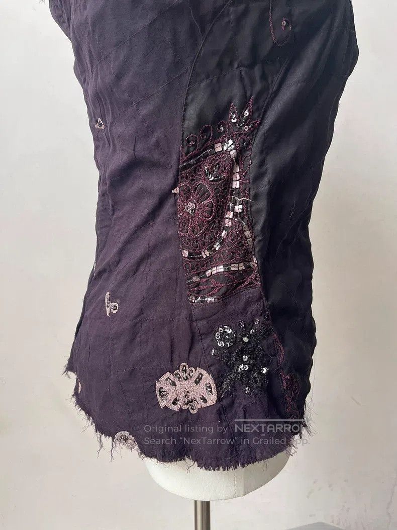 Other Junya Watanabe Embroidered crochet lace fringed vest Size M / US 6-8 / IT 42-44 - 4 Thumbnail
