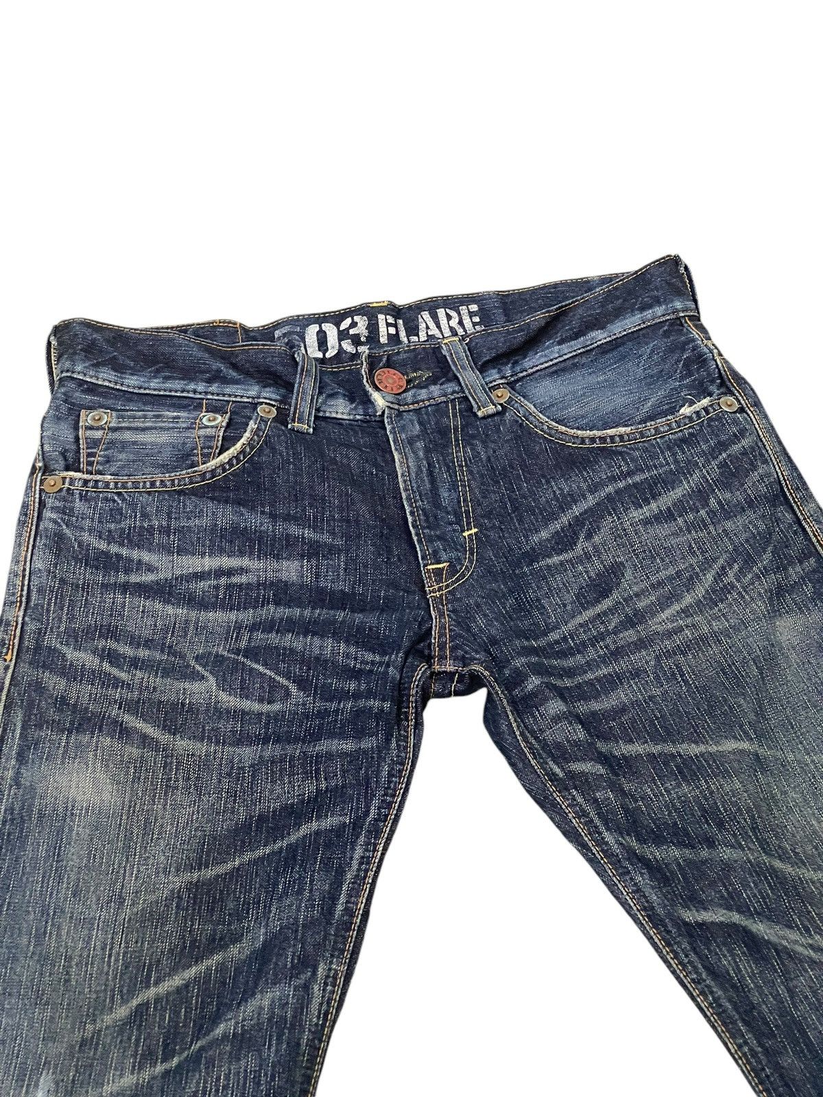 Flare Jeans Edwin Faded Distress Clawmark Boot Cut 3🟦