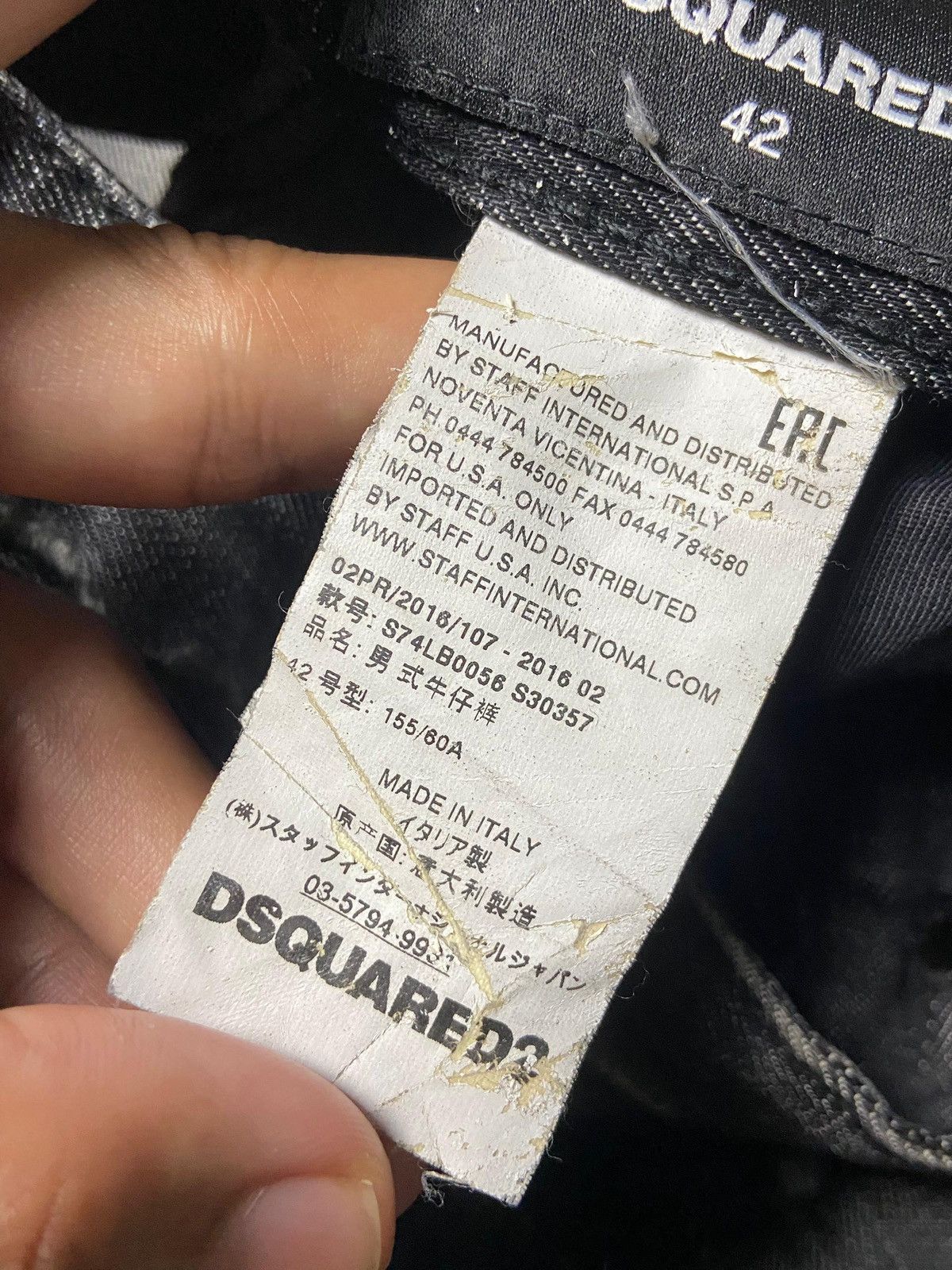 Dsquared2 DSQUARED2 Distressed Denim Ripped Jeans (141) Size US 31 - 5 Thumbnail