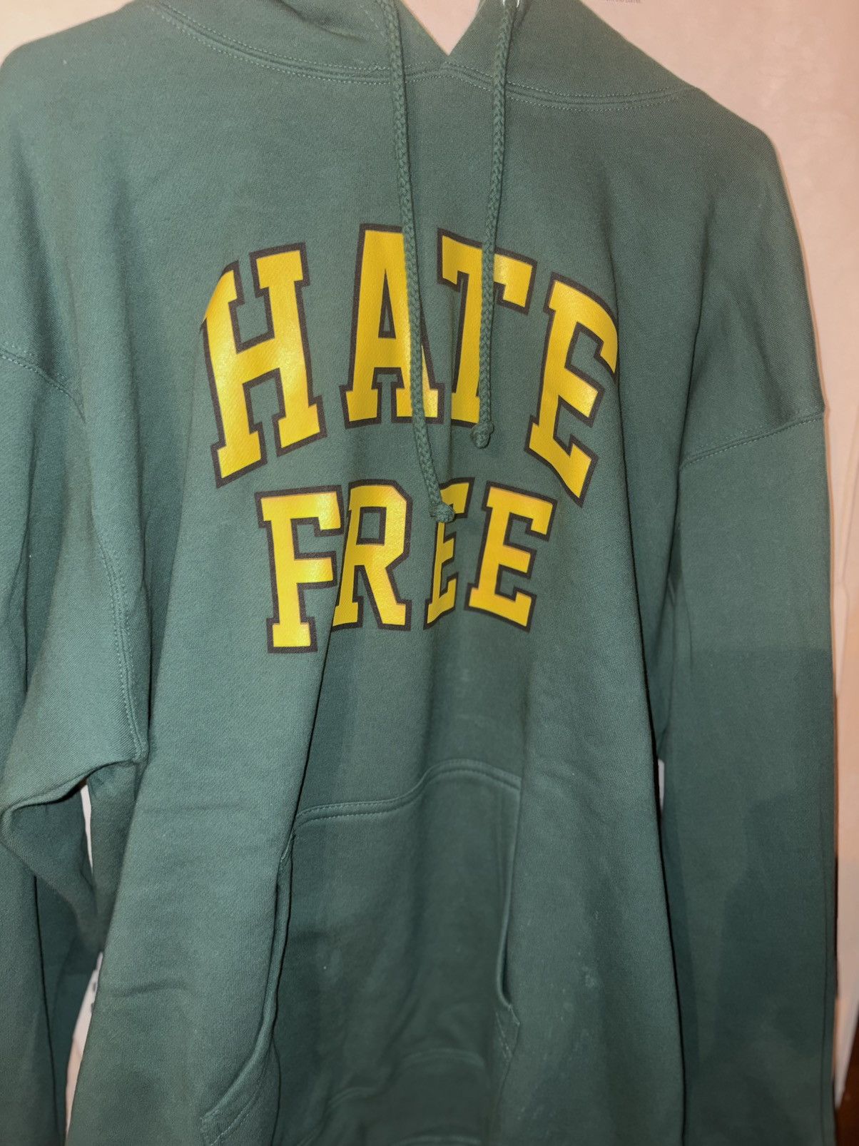 Pleasures Mens Pleasures Hate Free Graphic Hoodie Size US XL / EU 56 / 4 - 2 Thumbnail