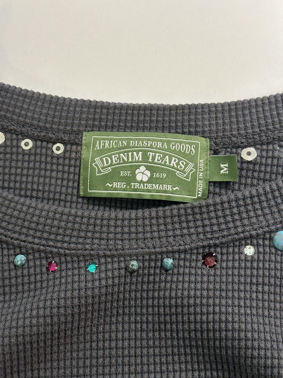 DENIM TEARS Denim Tears Rhinestone Wreath Thermal FINAL