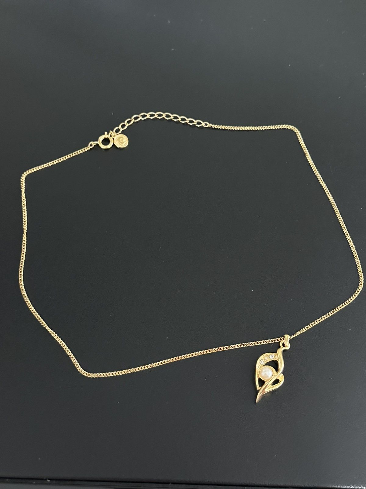 Pierre Balmain × Vintage 1980 - Pierre Balmain Pearl & Rhinestone Necklace Size ONE SIZE - 5 Thumbnail