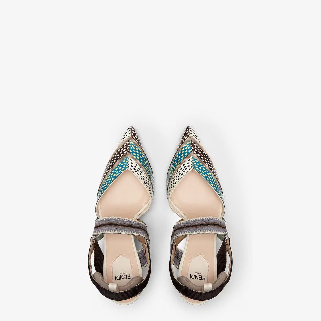 Fendi os11x0526 Colibrì Slingback Pumps in Multicolor Size US 6 / IT 36 - 3 Thumbnail
