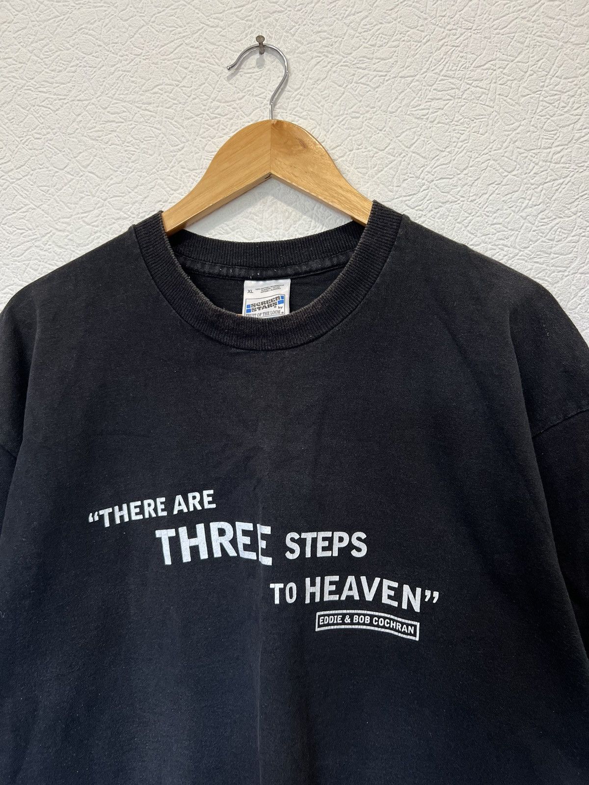 Band Tees There are THREE Steps to heaven T Shirt Rare 90’s Vintage Size US XL / EU 56 / 4 - 2 Thumbnail