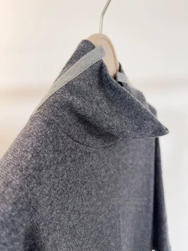 Brunello Cucinelli Brunello Cucinelli Cashmere Dress Size L / US 10 / IT 46 - 4 Thumbnail