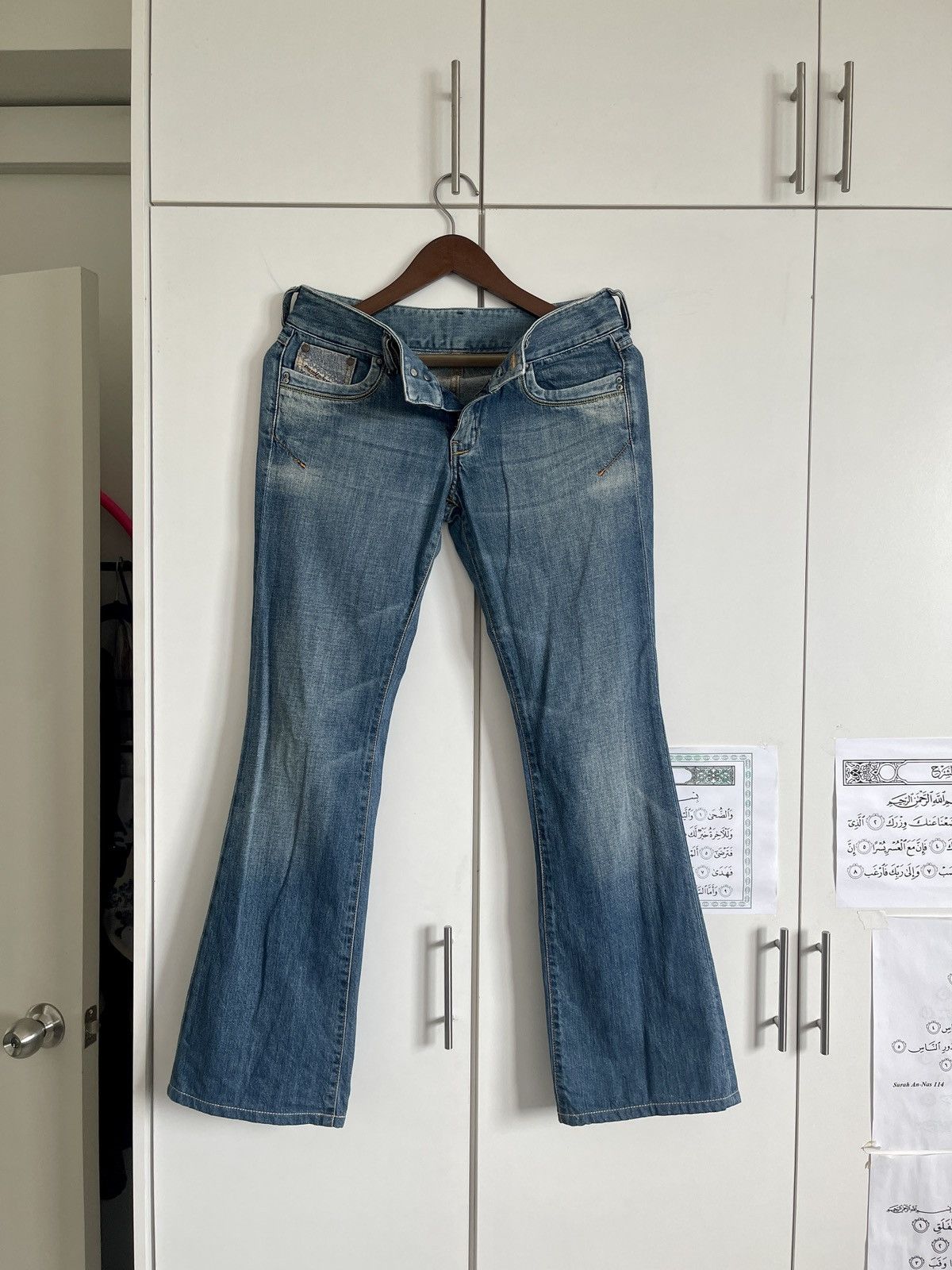 Diesel VINTAGE FLARED DIESEL MADE IN ITALY SIZE 28X31 Size 28" / US 6 / IT 42 - 2 Thumbnail