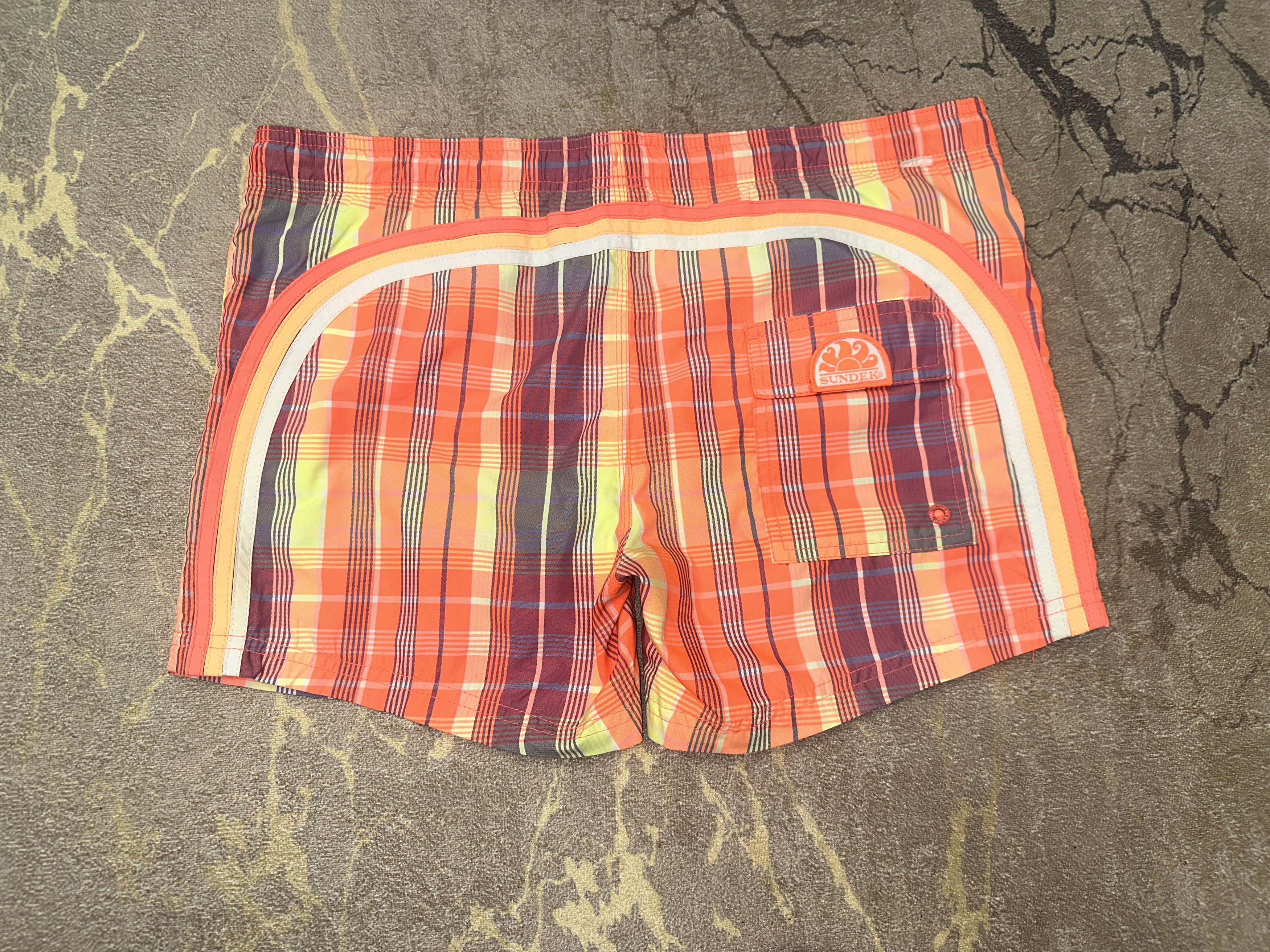 Sundek Check Sundek 31 Beach Board Shorts Trunks Bath Size 31 S Size US 31 - 3 Thumbnail