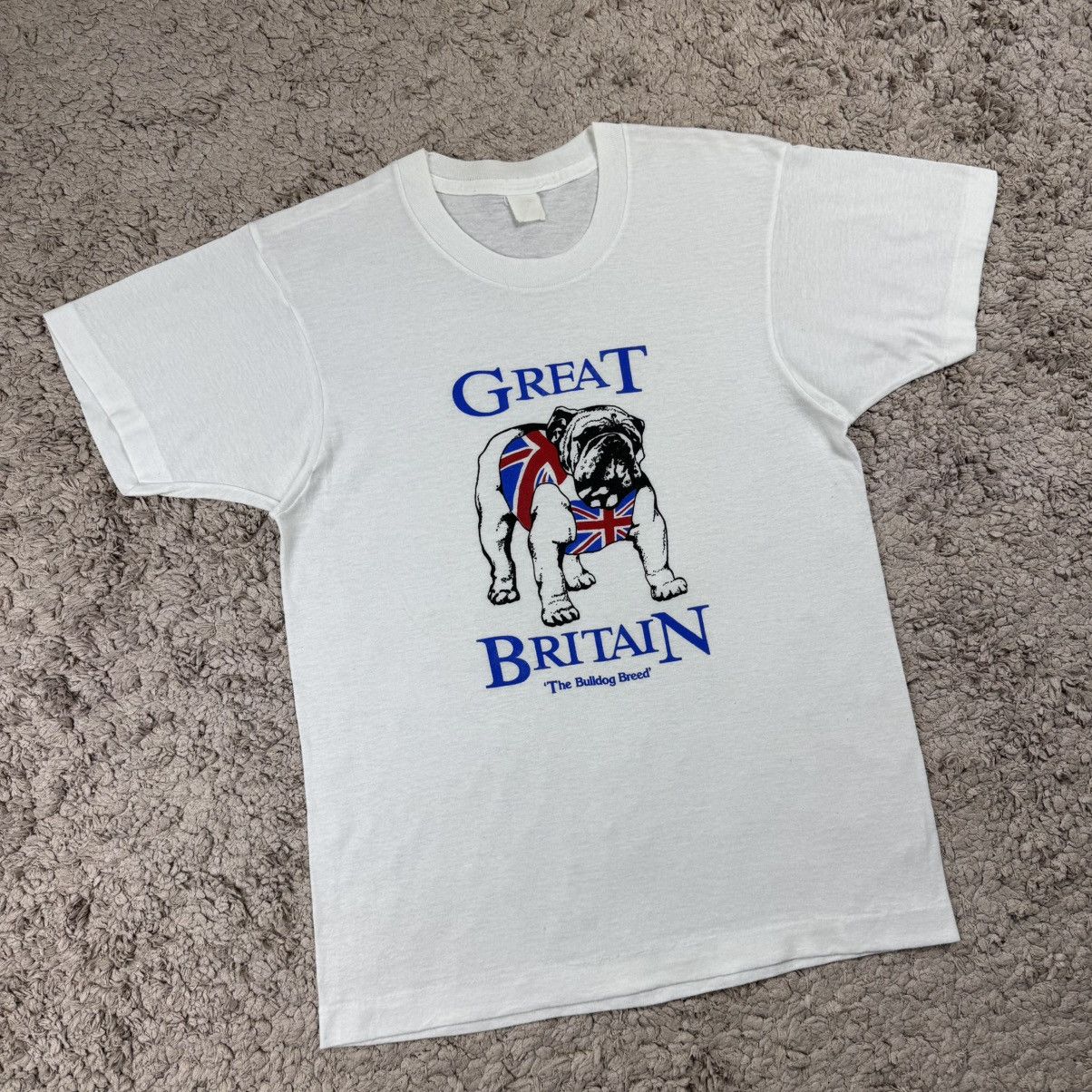 Vintage Vintage 80’s Great Britain The Bulldog Breed Graphic T-shirt Size US M / EU 48-50 / 2 - 3 Thumbnail