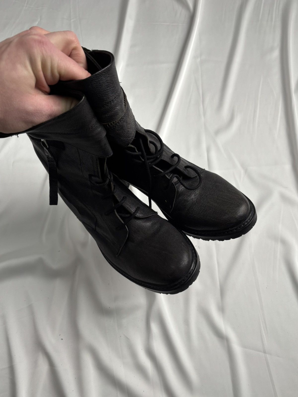 Other Leather belted asymmetrical zip boots Size US 8 / IT 38 - 10 Thumbnail