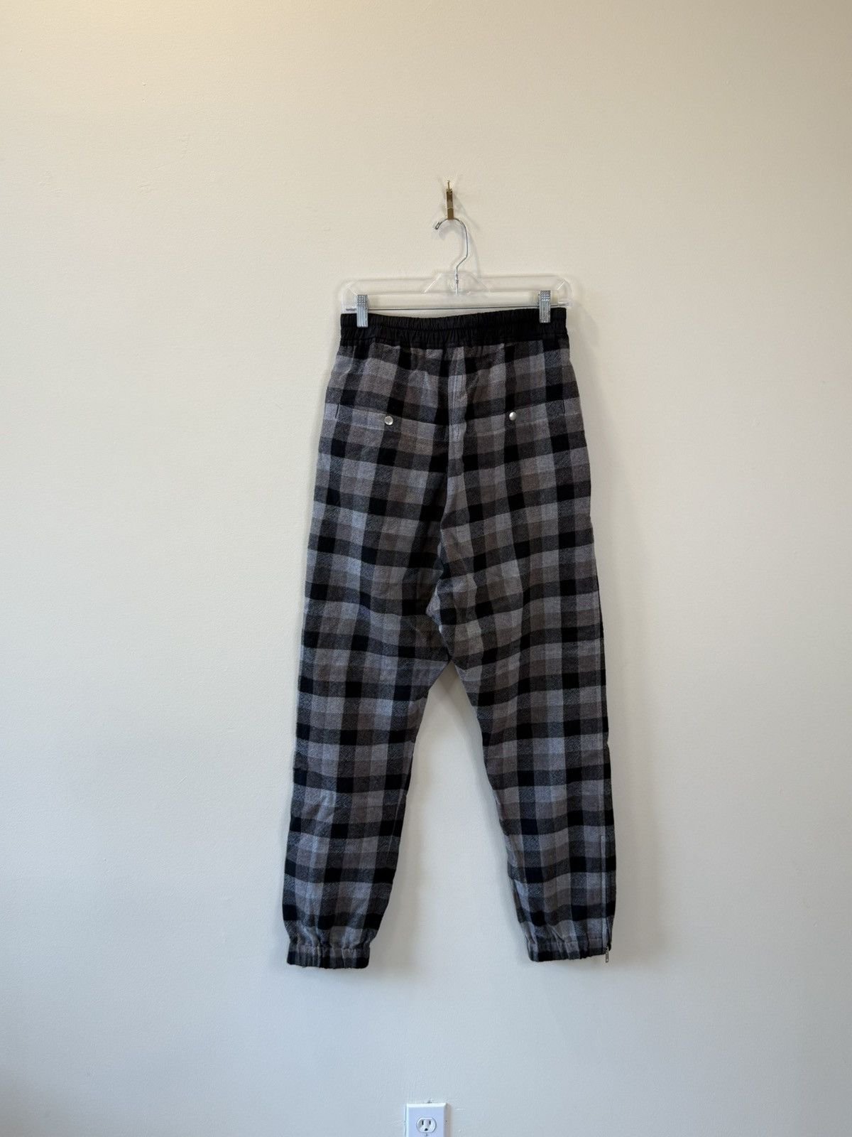 Rick Owens "TRACK PANTS" // LARRY // Plaid Wool Joggers Size US 30 / EU 46 - 4 Thumbnail