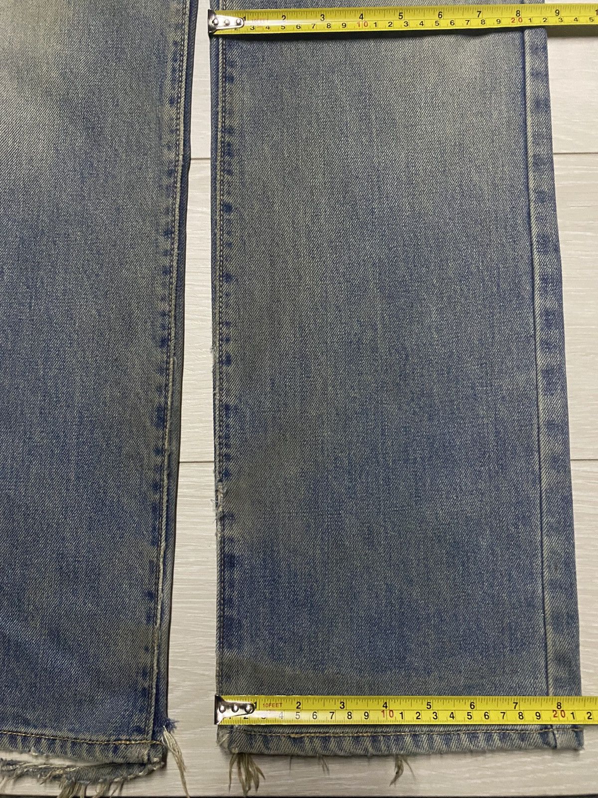 Japanese Brand Vintage GLHeart Mud Wash Distressed Loose Jeans Size US 31 - 16 Thumbnail