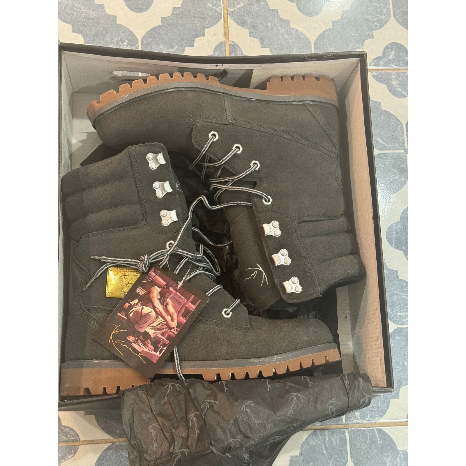 Karl Kani Karl Kani Black Leather Boots Size 46 | Grailed
