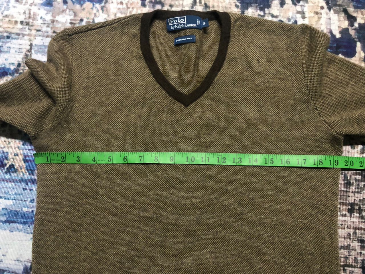 Polo Ralph Lauren Vintage Polo Ralph Lauren Merino Wool Jumper V Neck Sweater Size US S / EU 44-46 / 1 - 15 Thumbnail