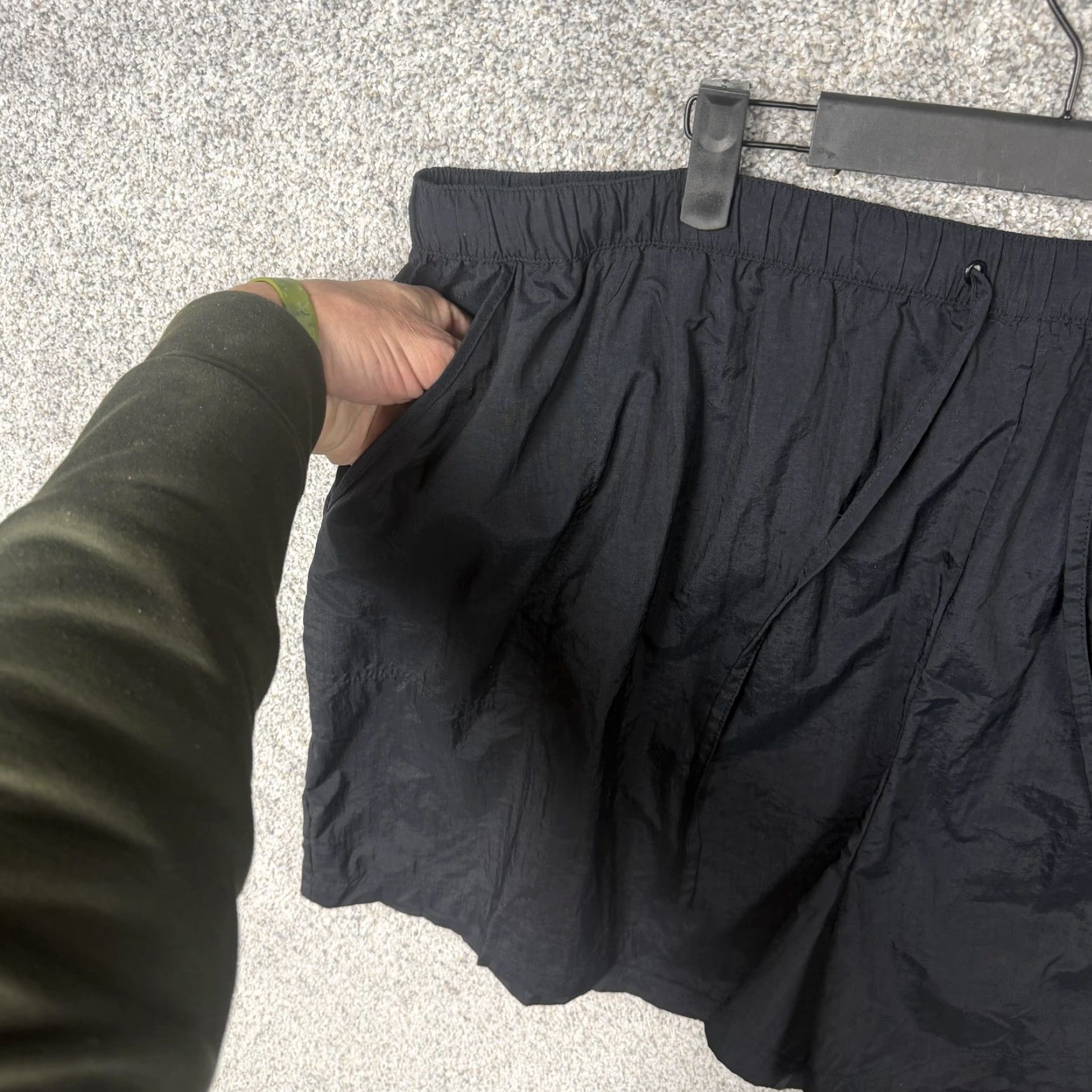 Vintage Swim 365 Swim Shorts Womens 4X Plus Black Elastic Waist Drawstring Lined Pockets Size 40" / US 18 - 2 Thumbnail