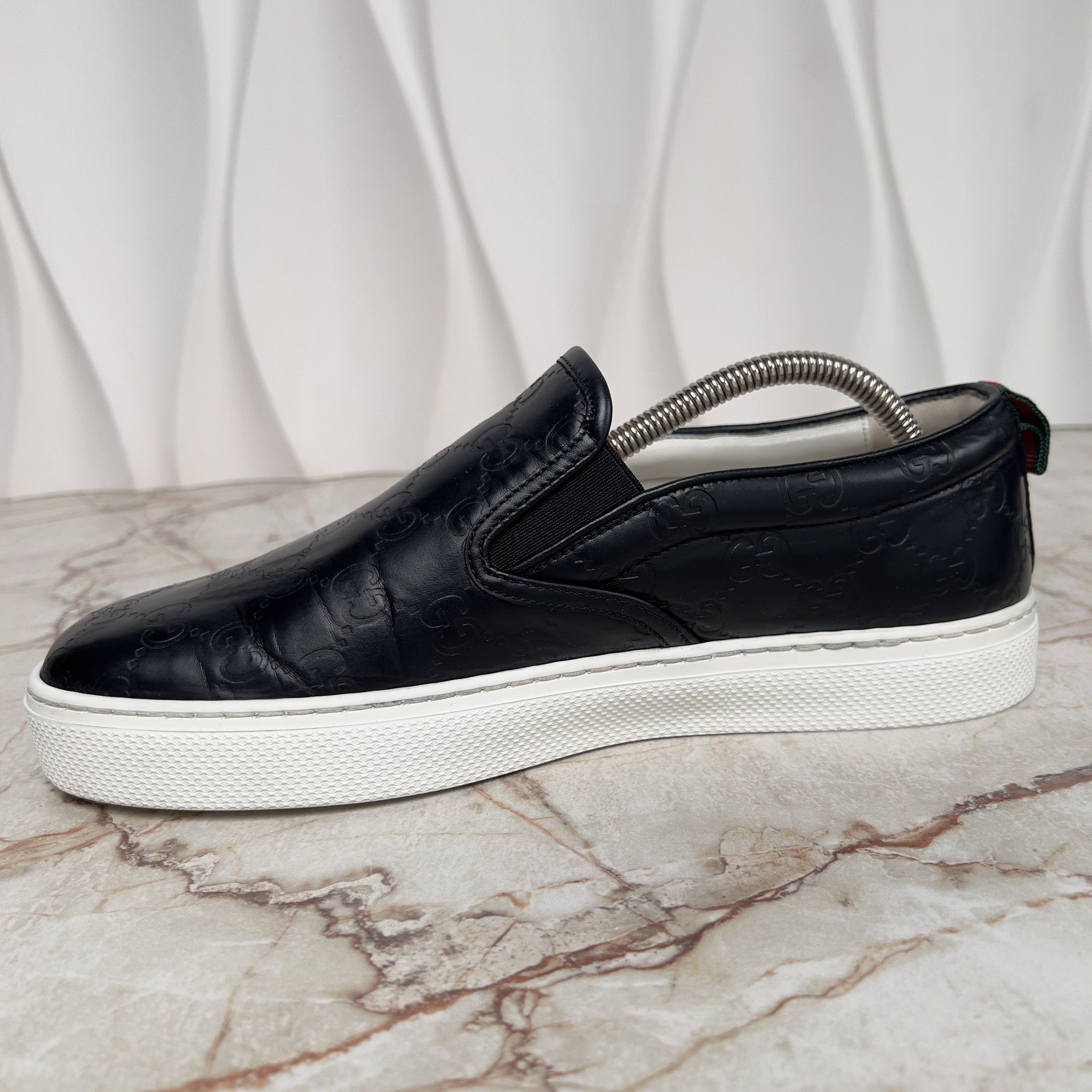Gucci Dublin GG Guccissima Sneakers Slip On Leather Size US 8 / EU 41 - 6 Thumbnail