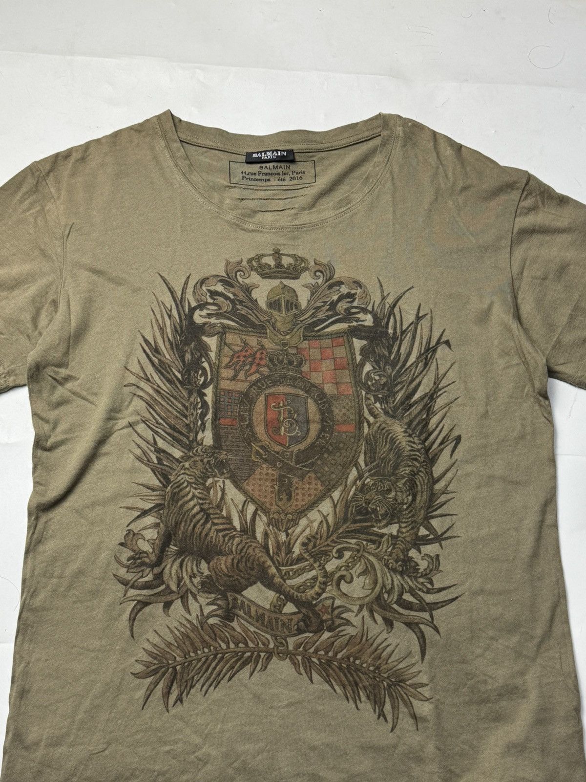 Balmain ❤️‍🔥SOLD❤️‍🔥Balmain Decarnin Tees era Size US L / EU 52-54 / 3 - 2 Thumbnail