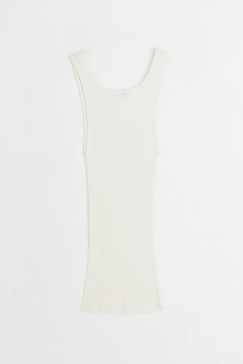 Judy Turner o1mle0425 Crew Tank Top in Chalk Size S / US 4 / IT 40 - 2 Thumbnail