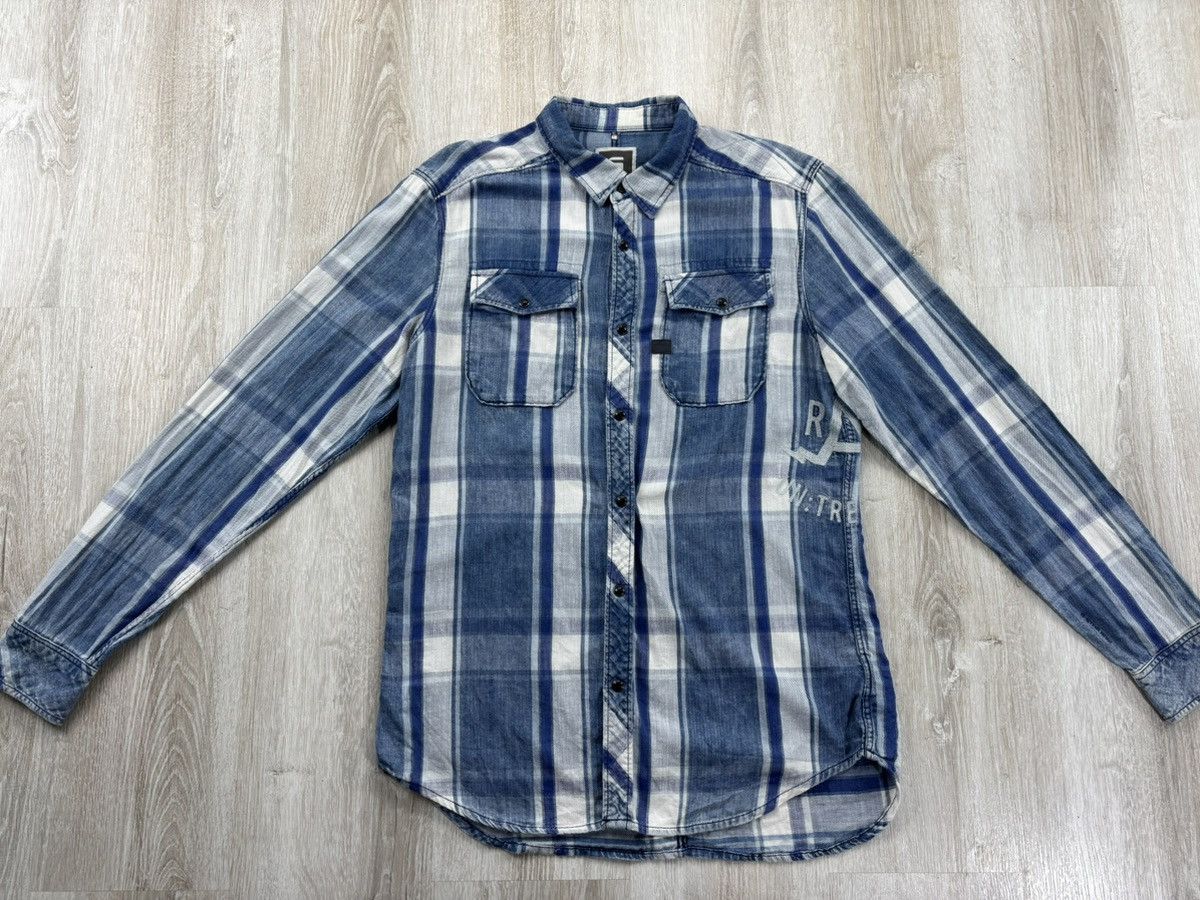 G-Star Mens shirt G Star Raw Size L Color Blue Size US L / EU 52-54 / 3 - 2 Thumbnail