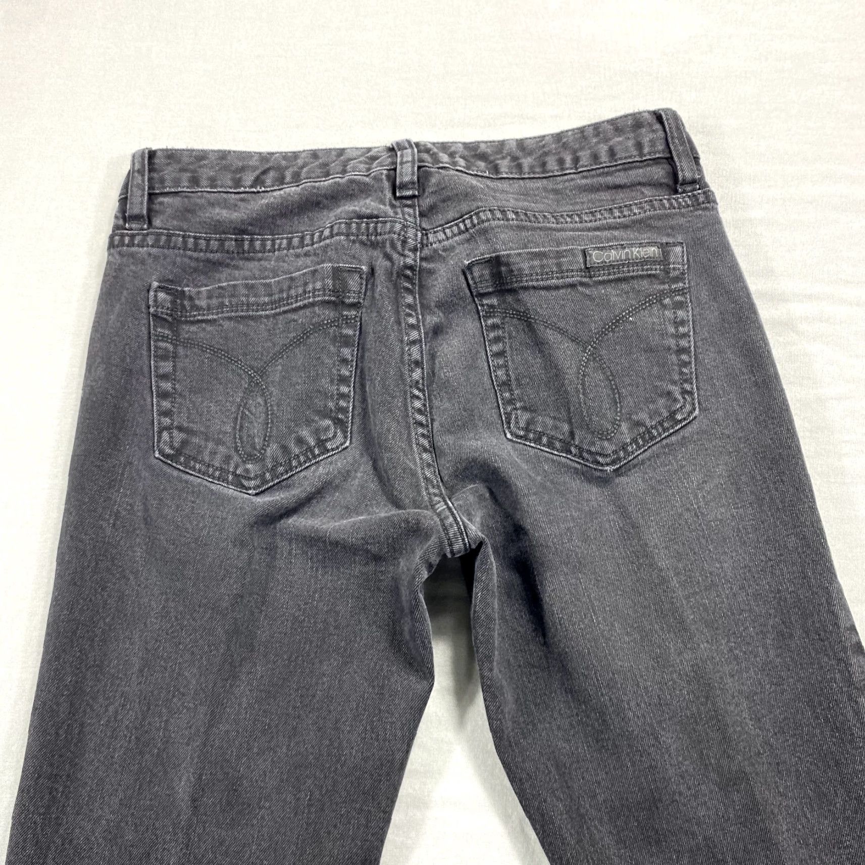 Calvin Klein VTG Calvin Klein Jeans Womens Black Denim Skinny Mid Rise Stretch 28x26 Jeans 6 Womens Size 28" / US 6 / IT 42 - 4 Thumbnail