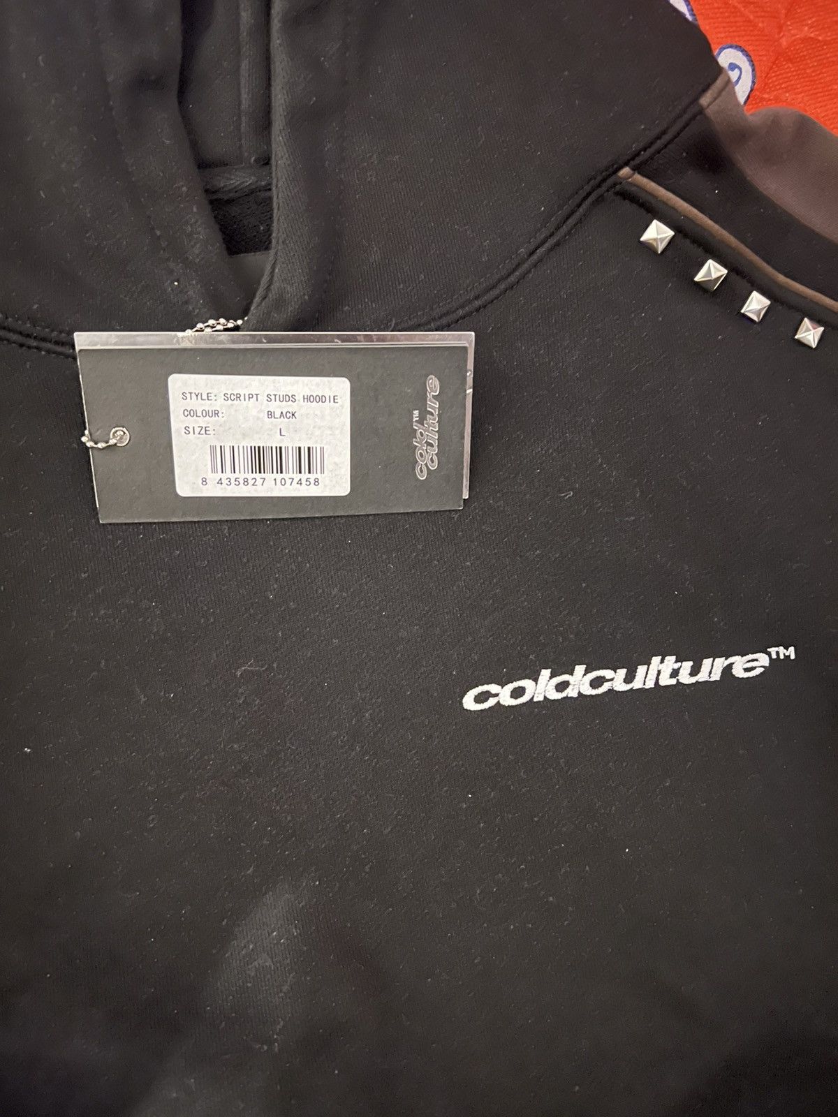 Other Cold Culture Script Studs Hoodie Black Size US L / EU 52-54 / 3 - 4 Thumbnail