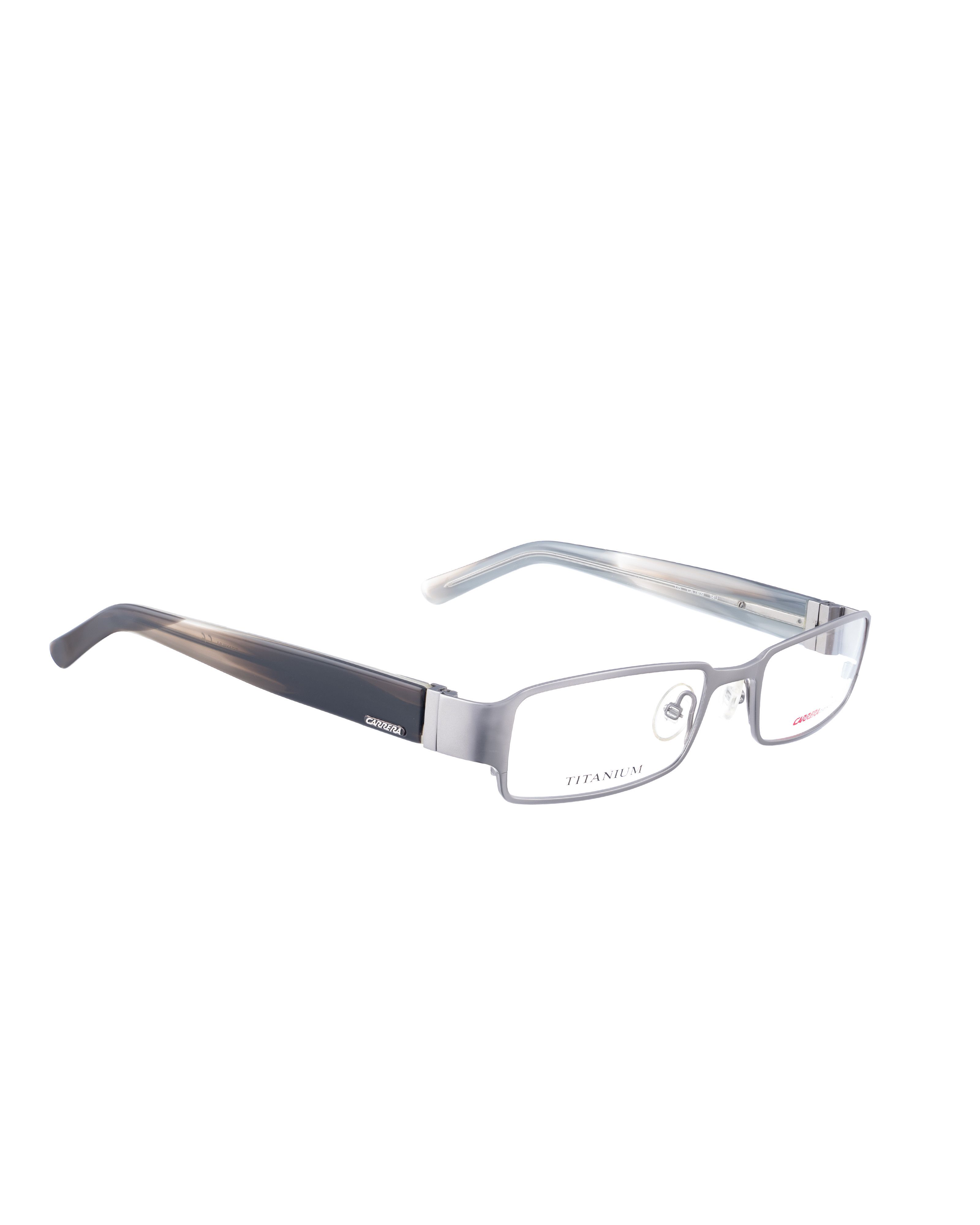 Carrera Carrera 00s Rectangular Thick Silver Matte Metallic Glasses Size ONE SIZE - 2 Thumbnail