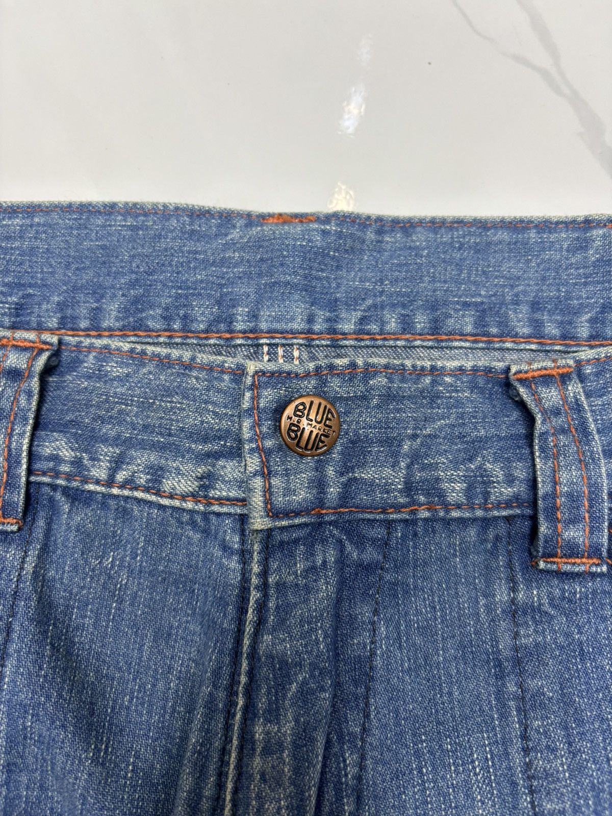 Kapital RARE‼️ BORO SASHIKO PATCHWORK BAGGY JEANS BLUE BLUE JAPAN Size US 34 / EU 50 - 9 Thumbnail